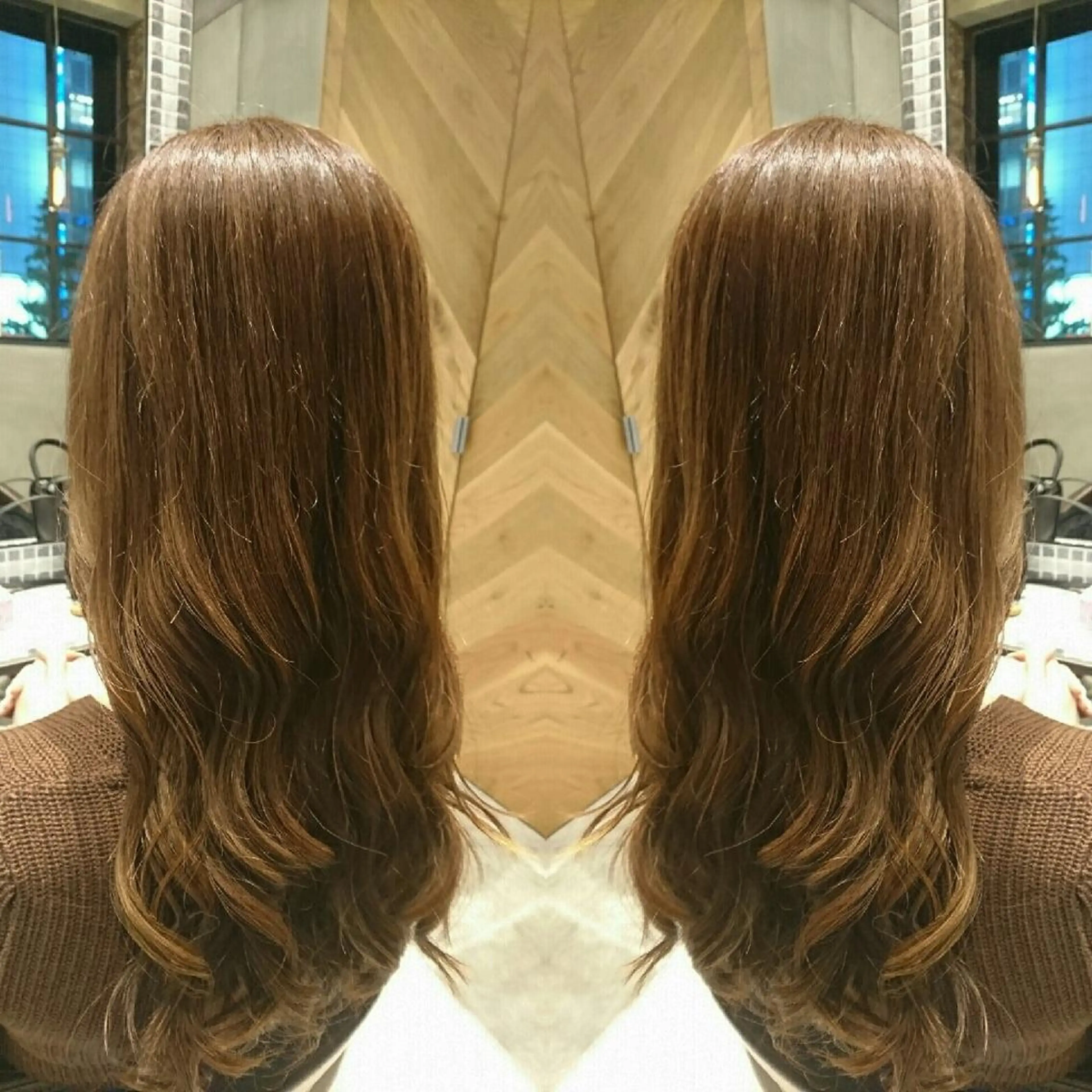 ロング カラー ベージュカラー ブラウンカラー カット ヘアカラー トリートメント youres センター南所属・センター南 SEIJIのヘアスタイル