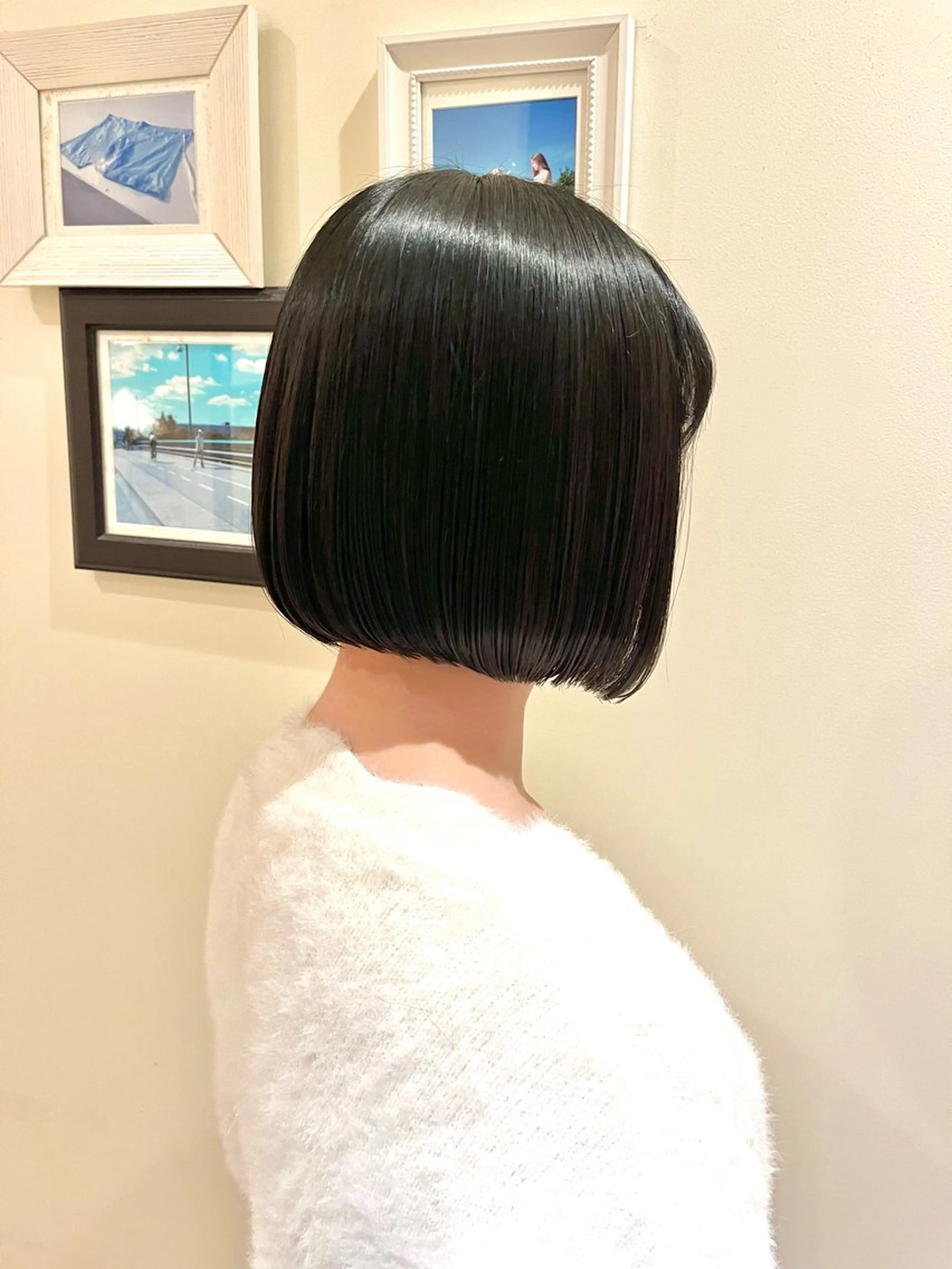ショート 前下がりボブ ボブ 青山 莉奈のヘアスタイル