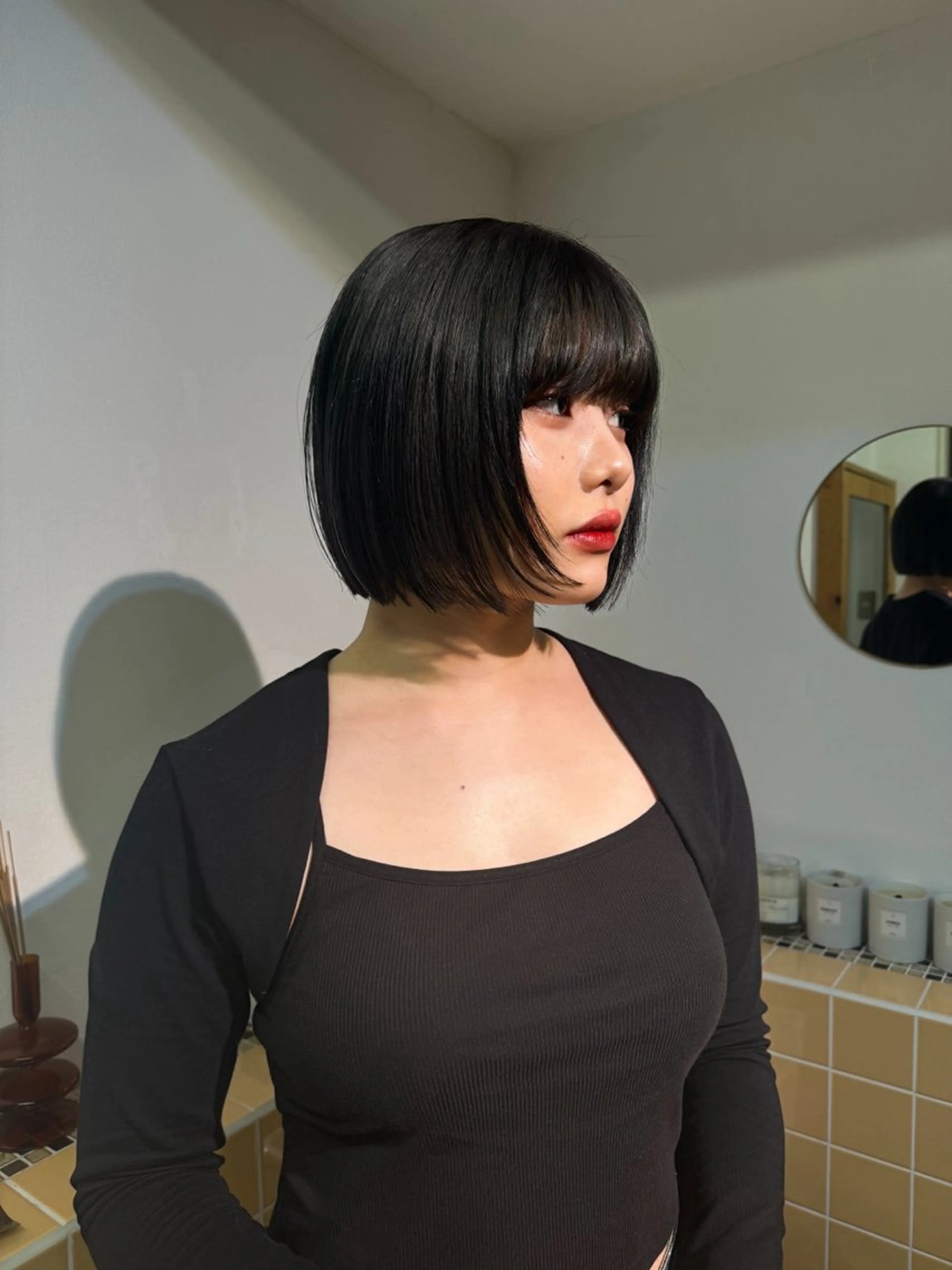 ショート カラー ボブ カット ヘアカラー トリートメント Seeknext // Rukaのヘアスタイル