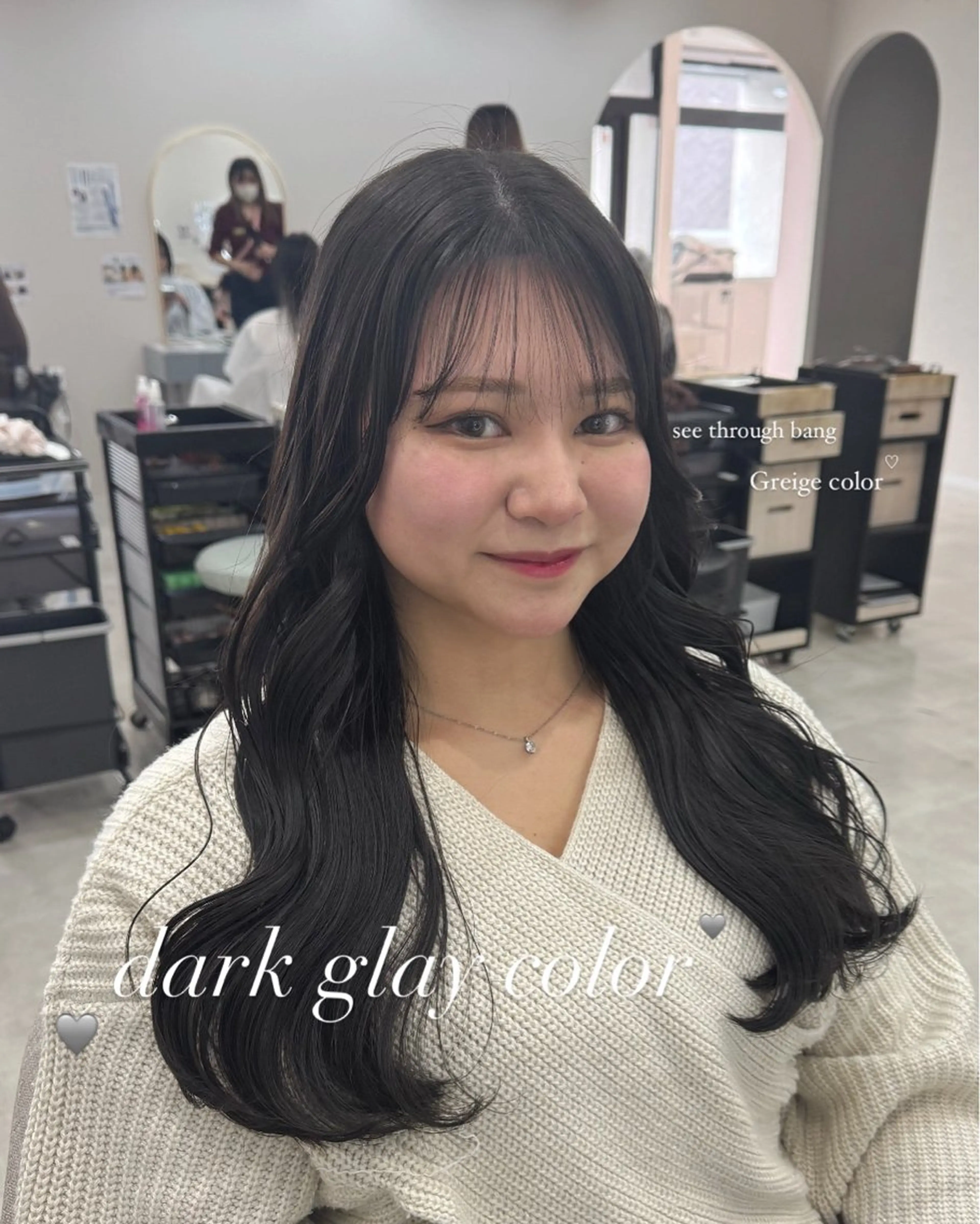 ミディアム 中村 帆花のヘアスタイル