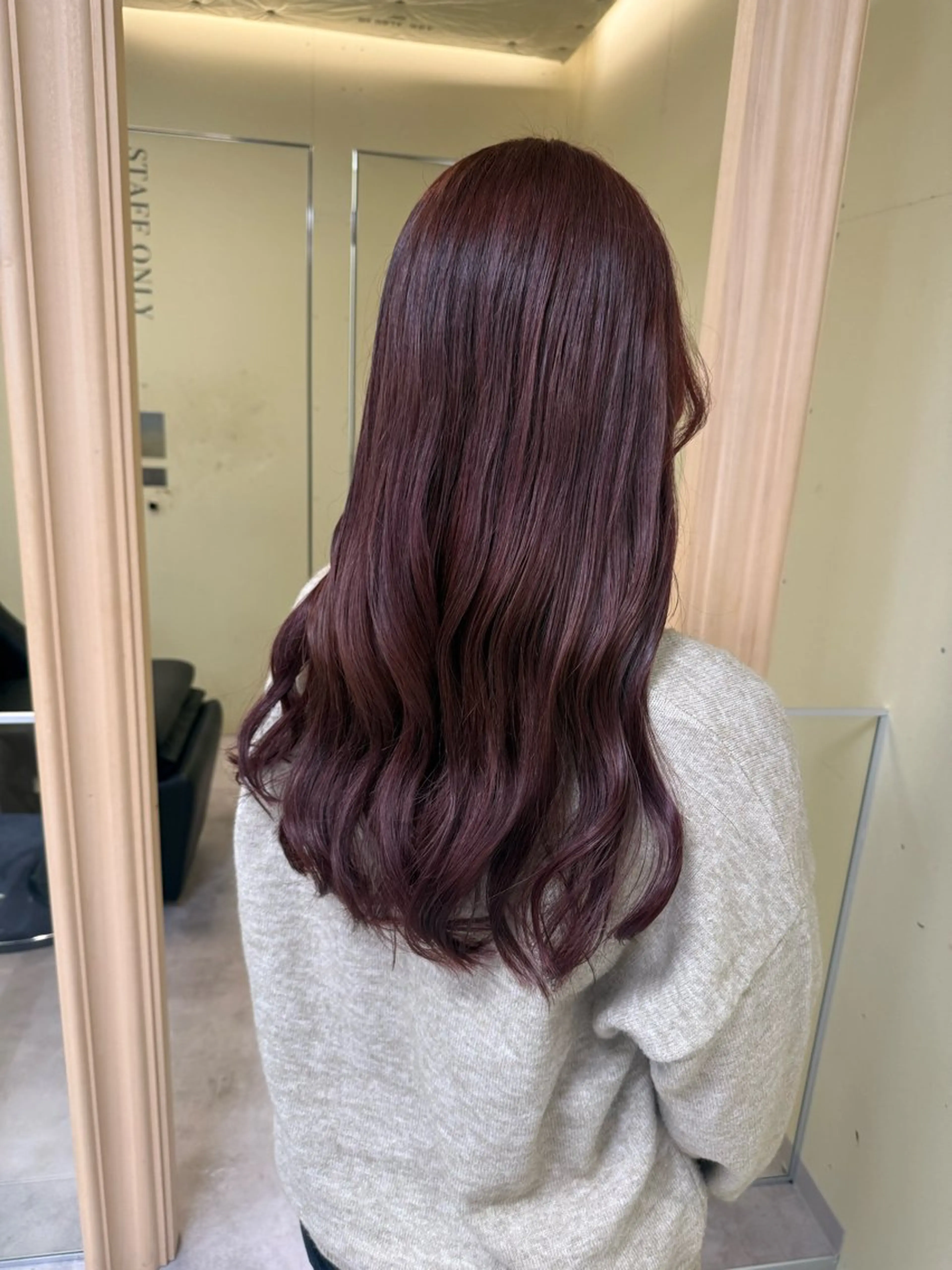 ロング カラー カット ヘアカラー 伶風/ボブ/ ヘーゼルベージュのヘアスタイル