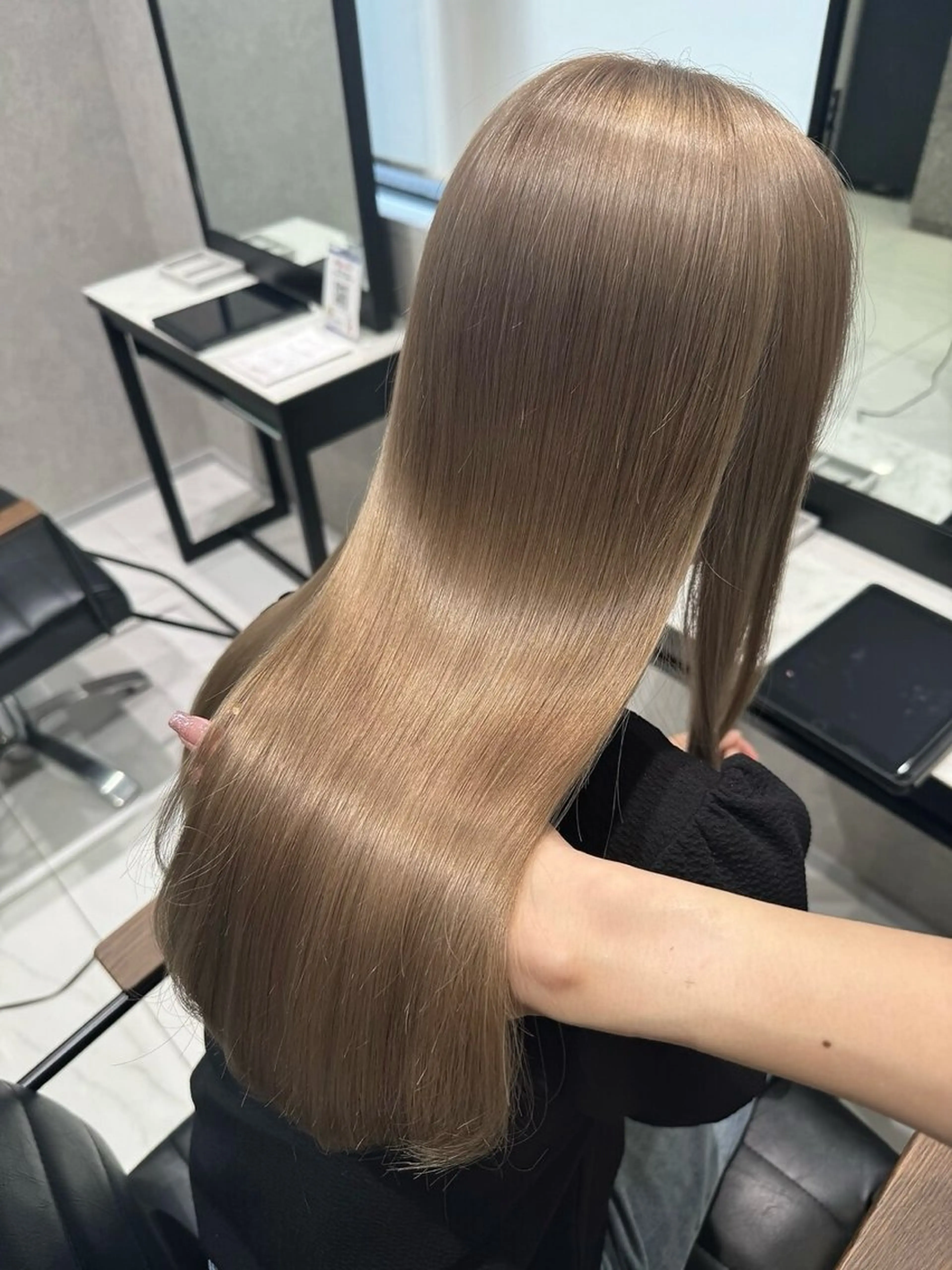 ロング 髪質改善 トリートメント 透明感艶カラー/縮毛 矯正💎/miuのヘアスタイル