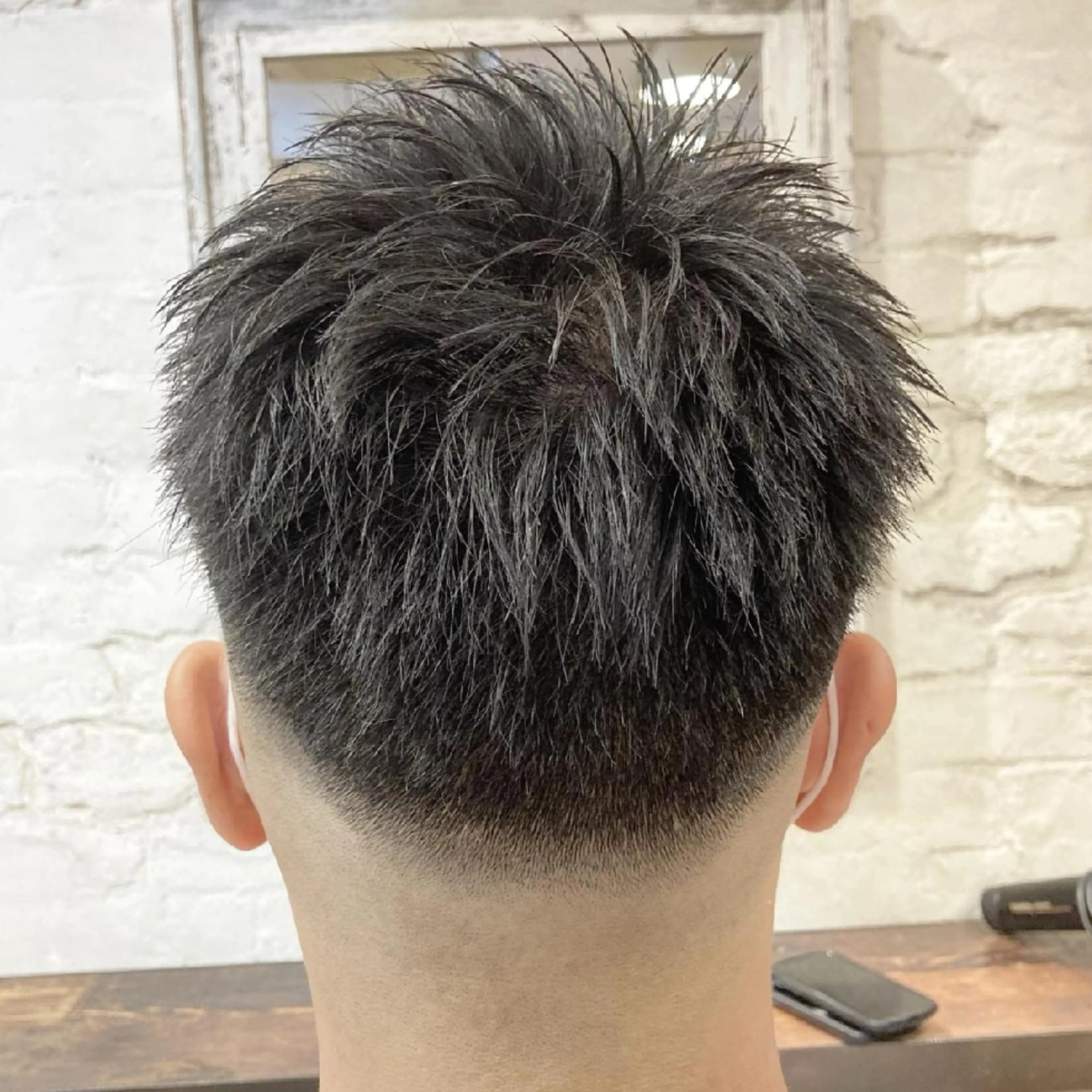 ショート メンズ カット Hair make ONE  008所属・メンズ/フェード/ バーバー/盛山大地のヘアスタイル