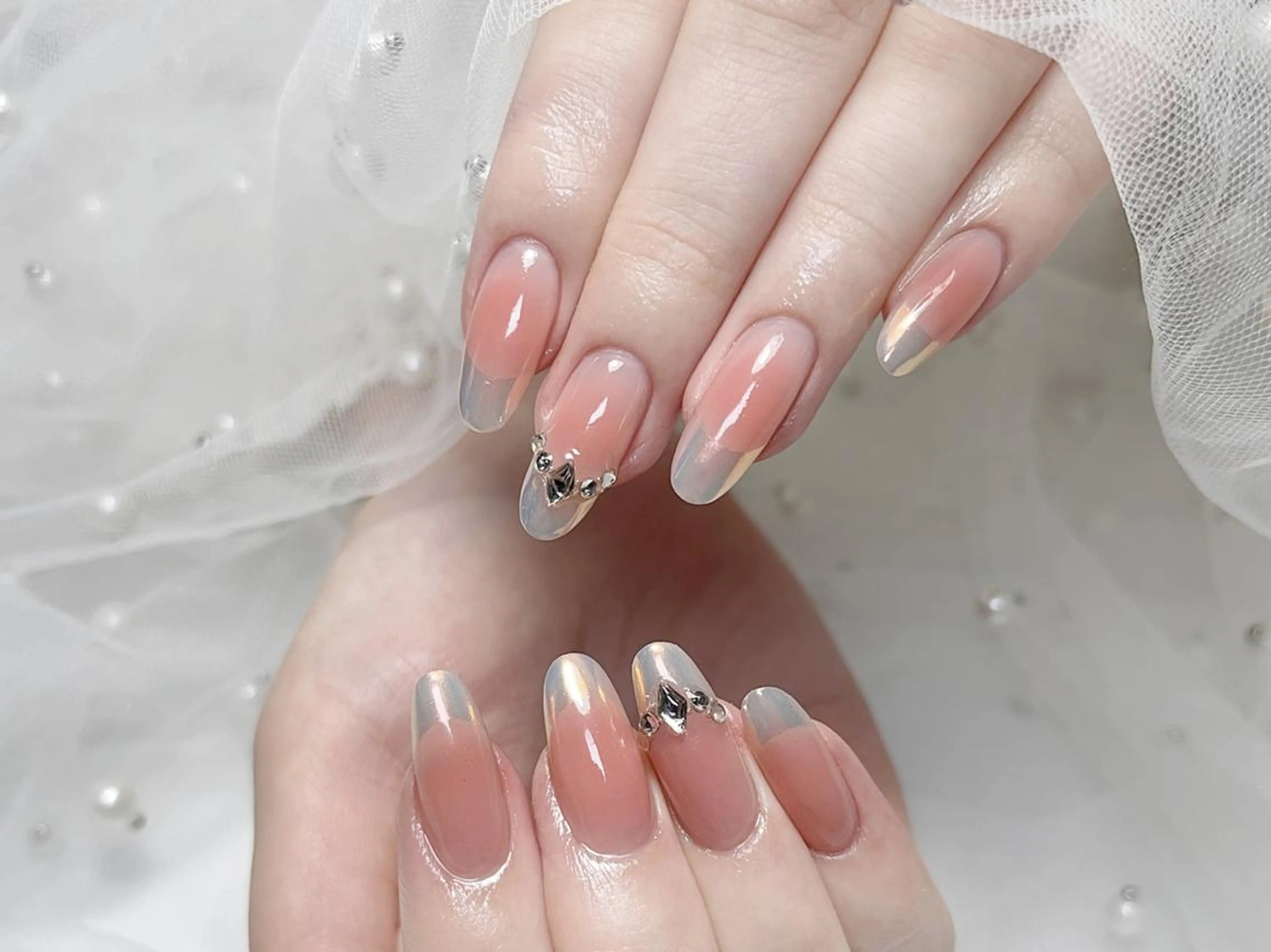 ネイル チークネイル 持ち込み 日奈子 あゆみのネイルデザイン