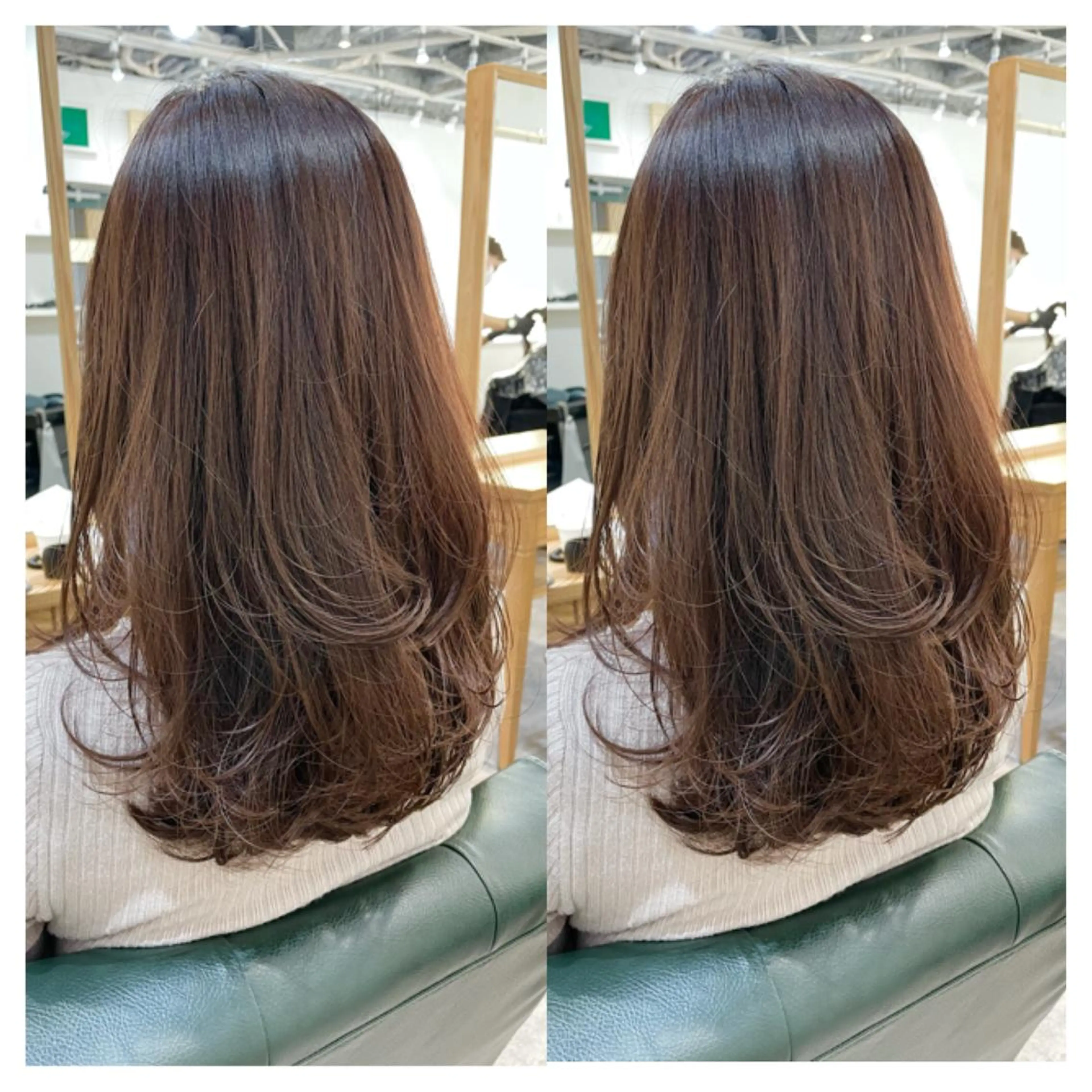 セミロング カラー カット 村山 茉衣のヘアスタイル