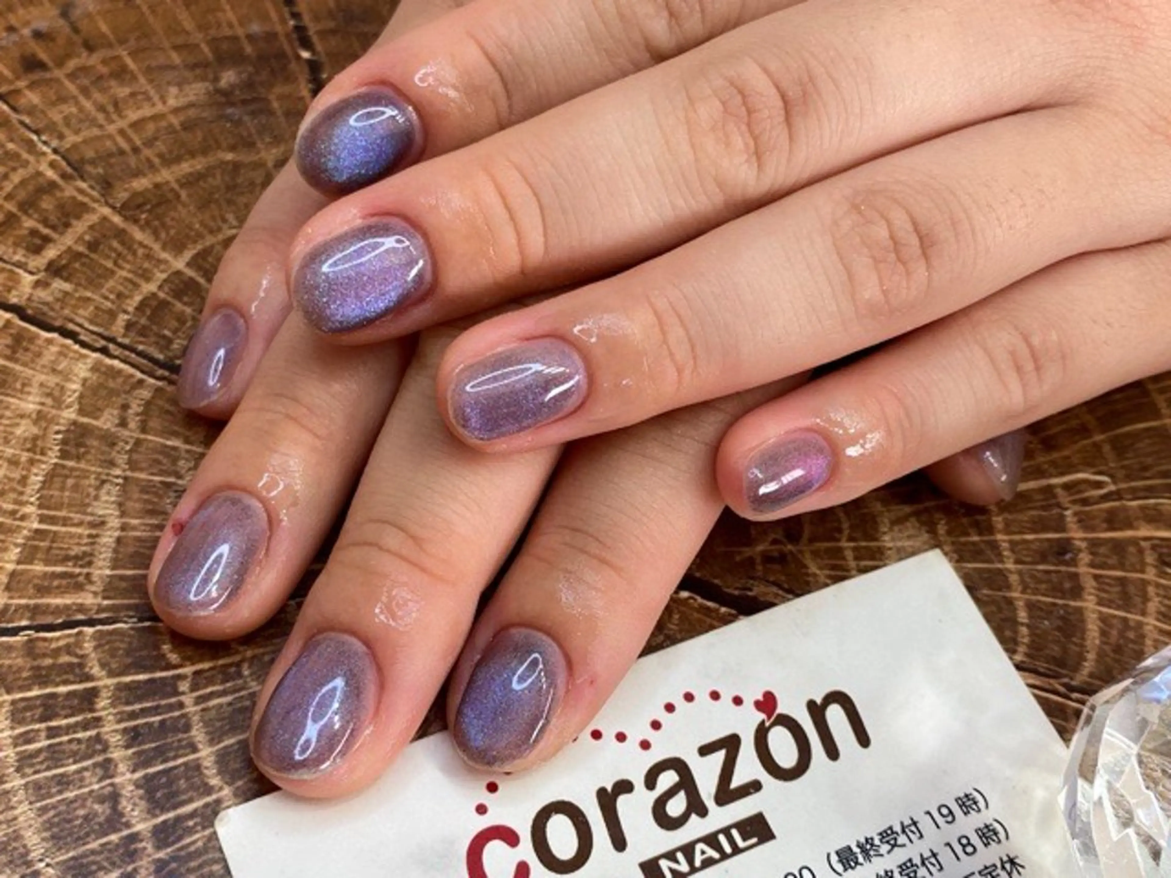 ネイル ジェルネイル マグネットネイル マグネットワンカラー ワンカラーネイル corazon所属・ネイリスト aicoのネイルデザイン