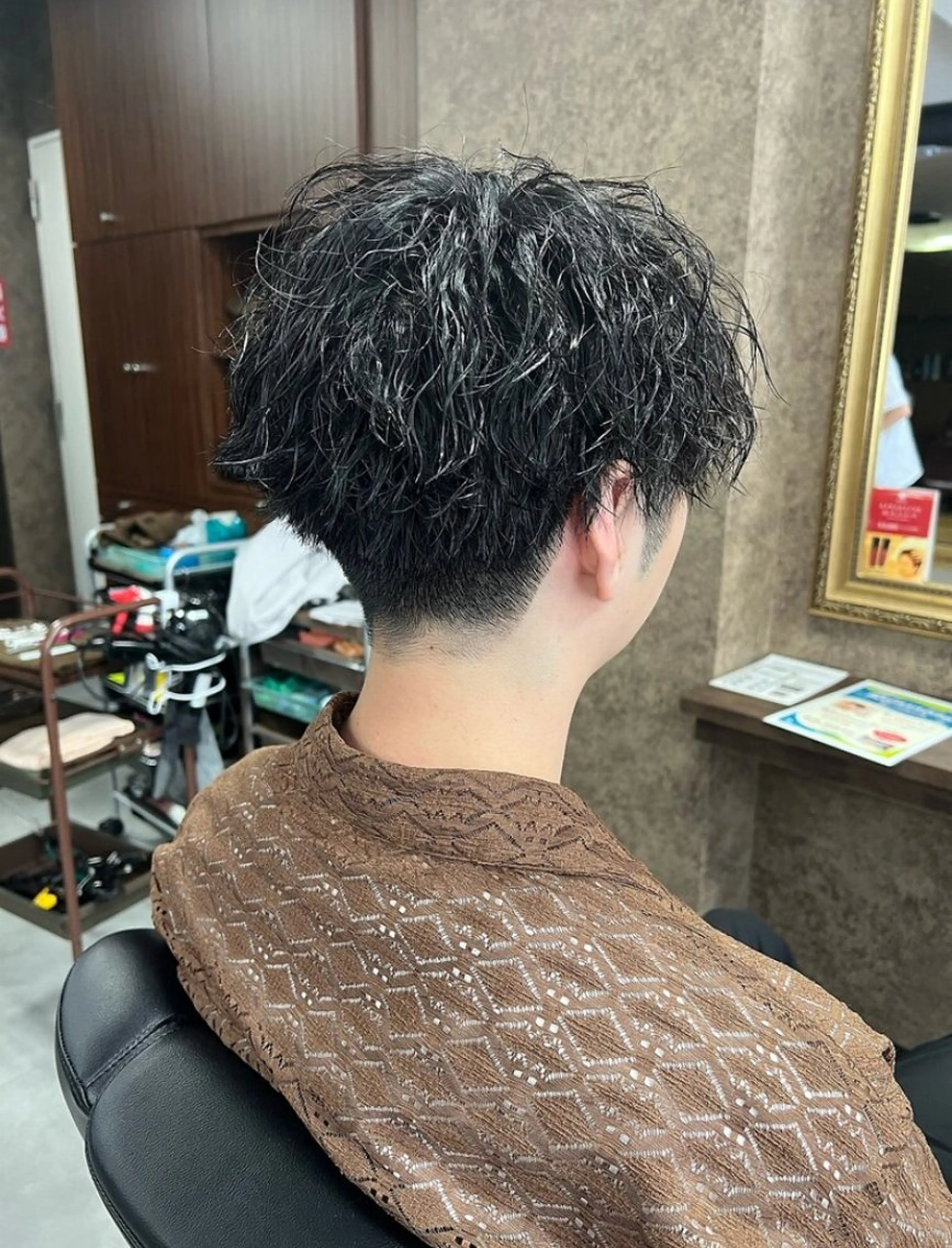 メンズ バーバーショップ涼桜新町店所属・田中大 パーマ/メンズカットのヘアスタイル