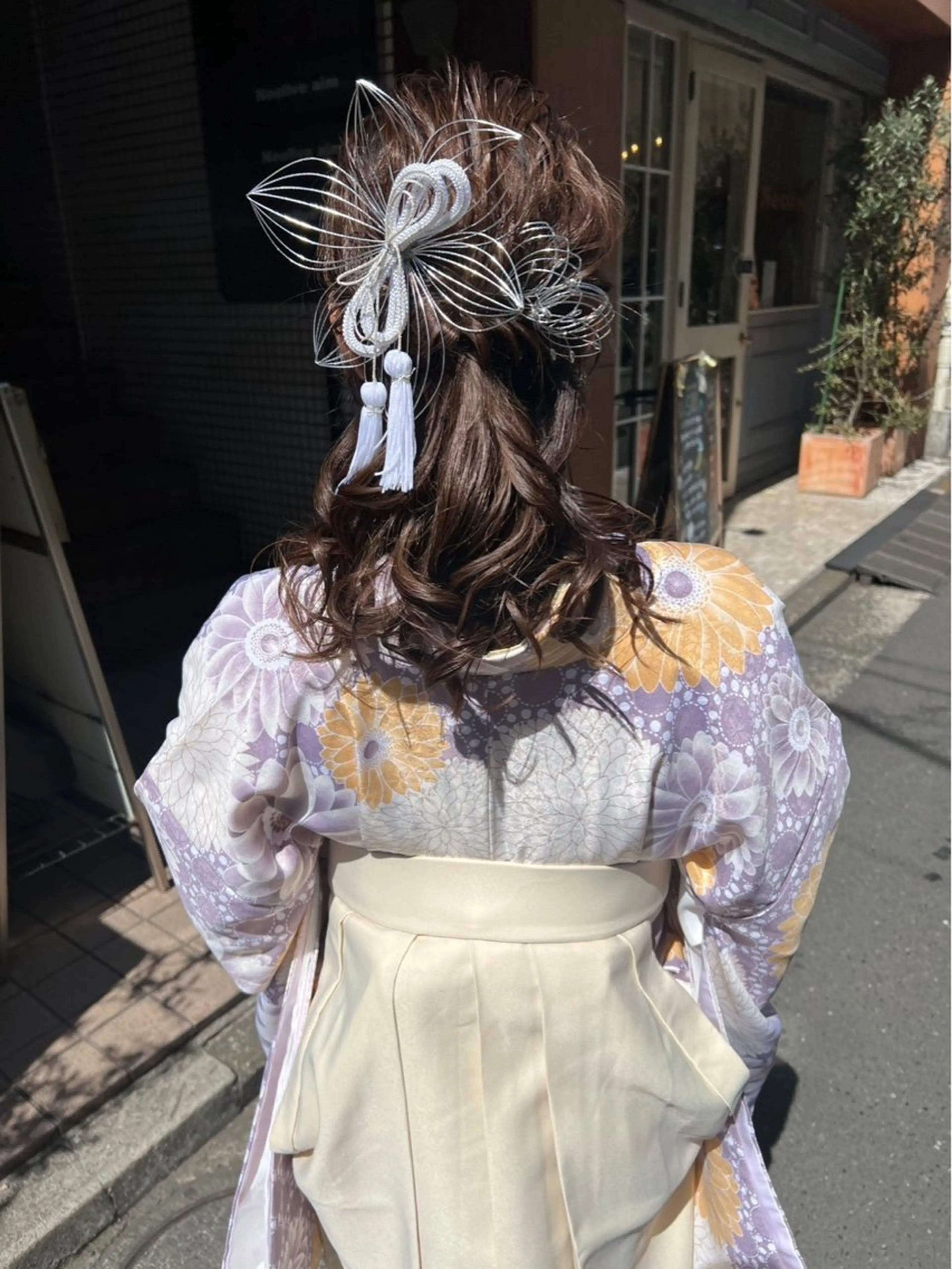 《㊗️卒業式🌷/ 早朝🆗/ペア🈹あり》　袴着付け👘 ＋ ヘアセットの写真