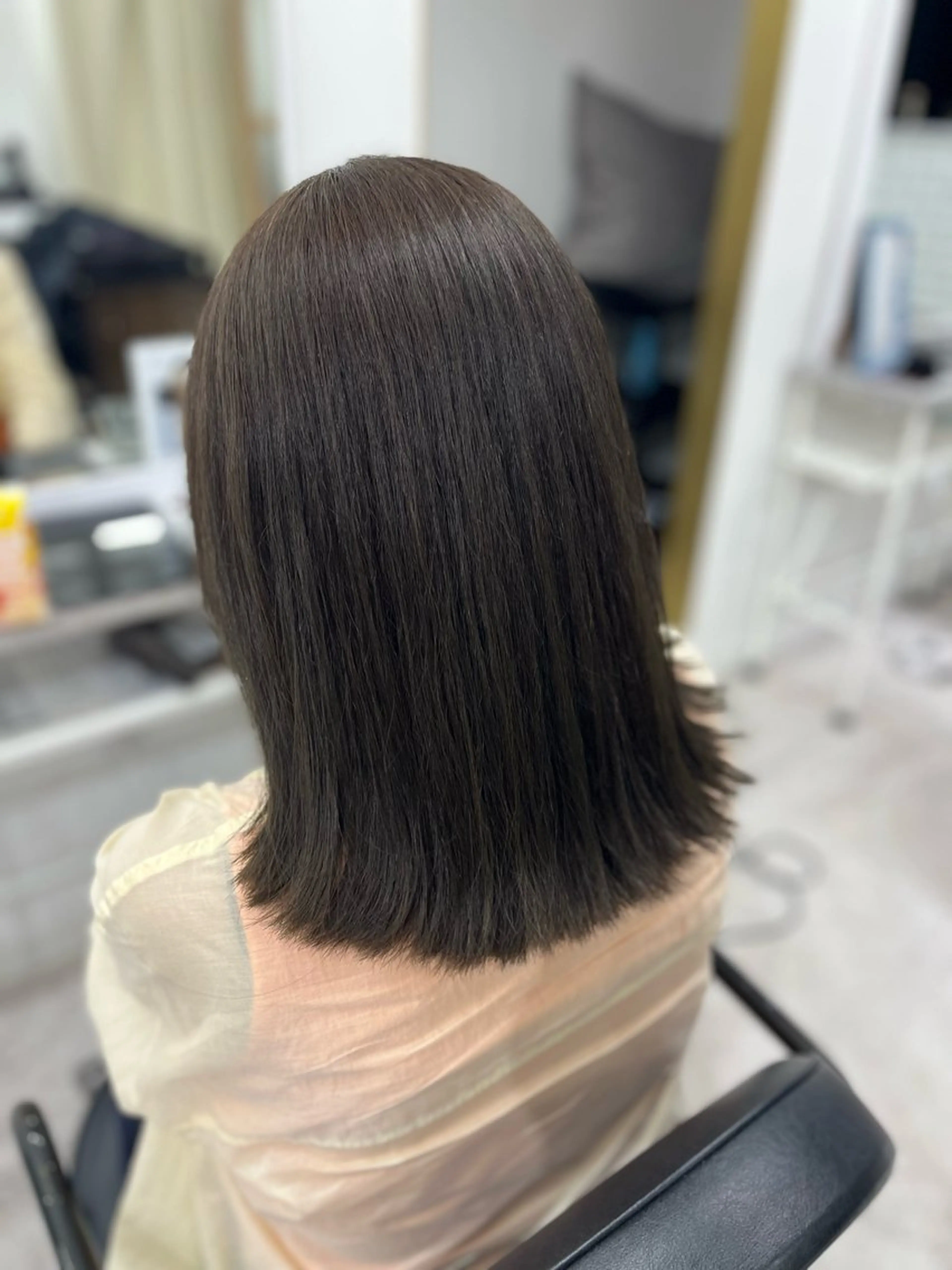 セミロング カラー アッシュ アッシュグレー アッシュグレージュ グレージュ カット ヘアカラー トリートメント 🫧ぷる艶カラー🫧 Yuubi🦩のヘアスタイル