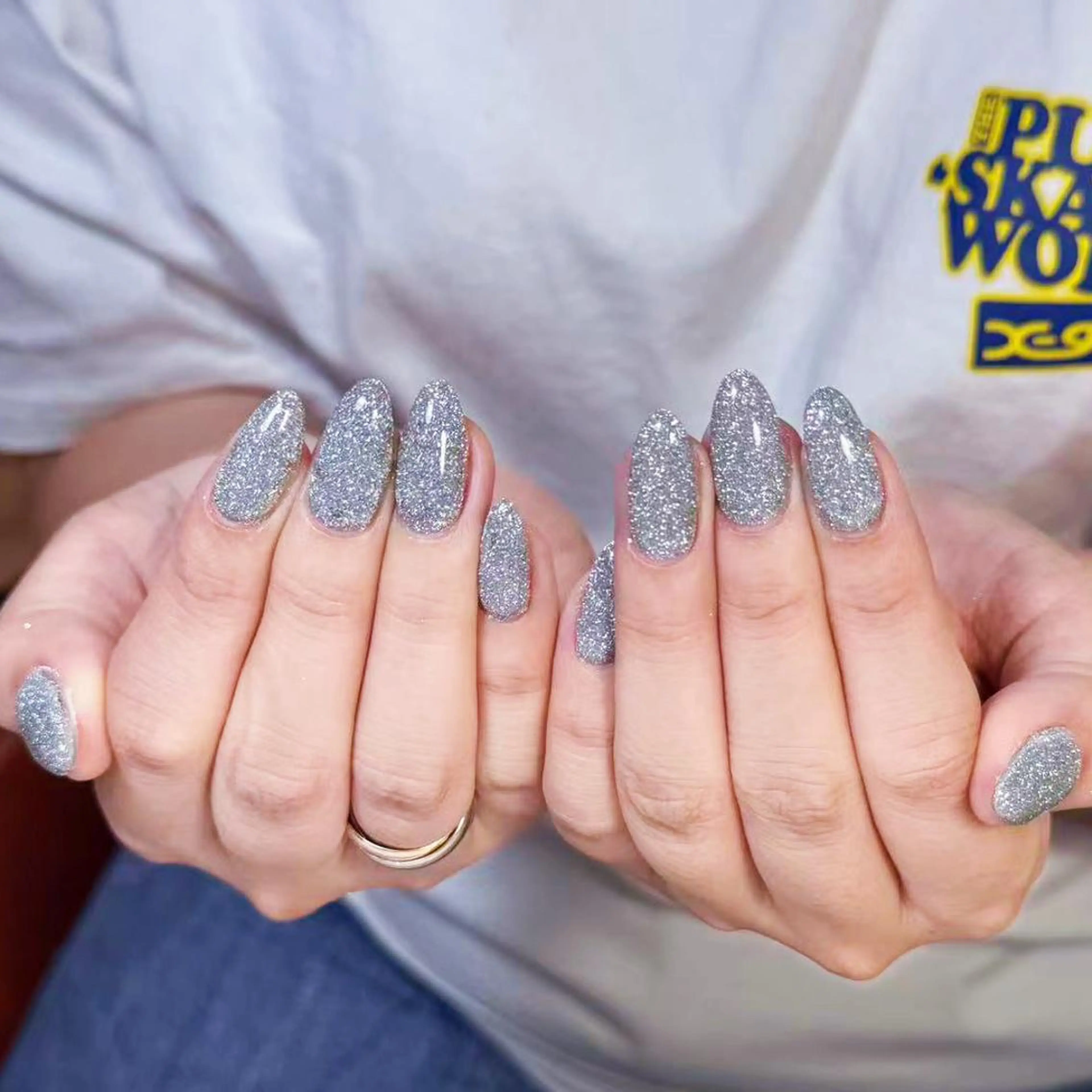 ネイル アートネイル オーロラネイル ガーリー キラキラネイル マグネットネイル ハンドネイル DIAMOND 💦のネイルデザイン