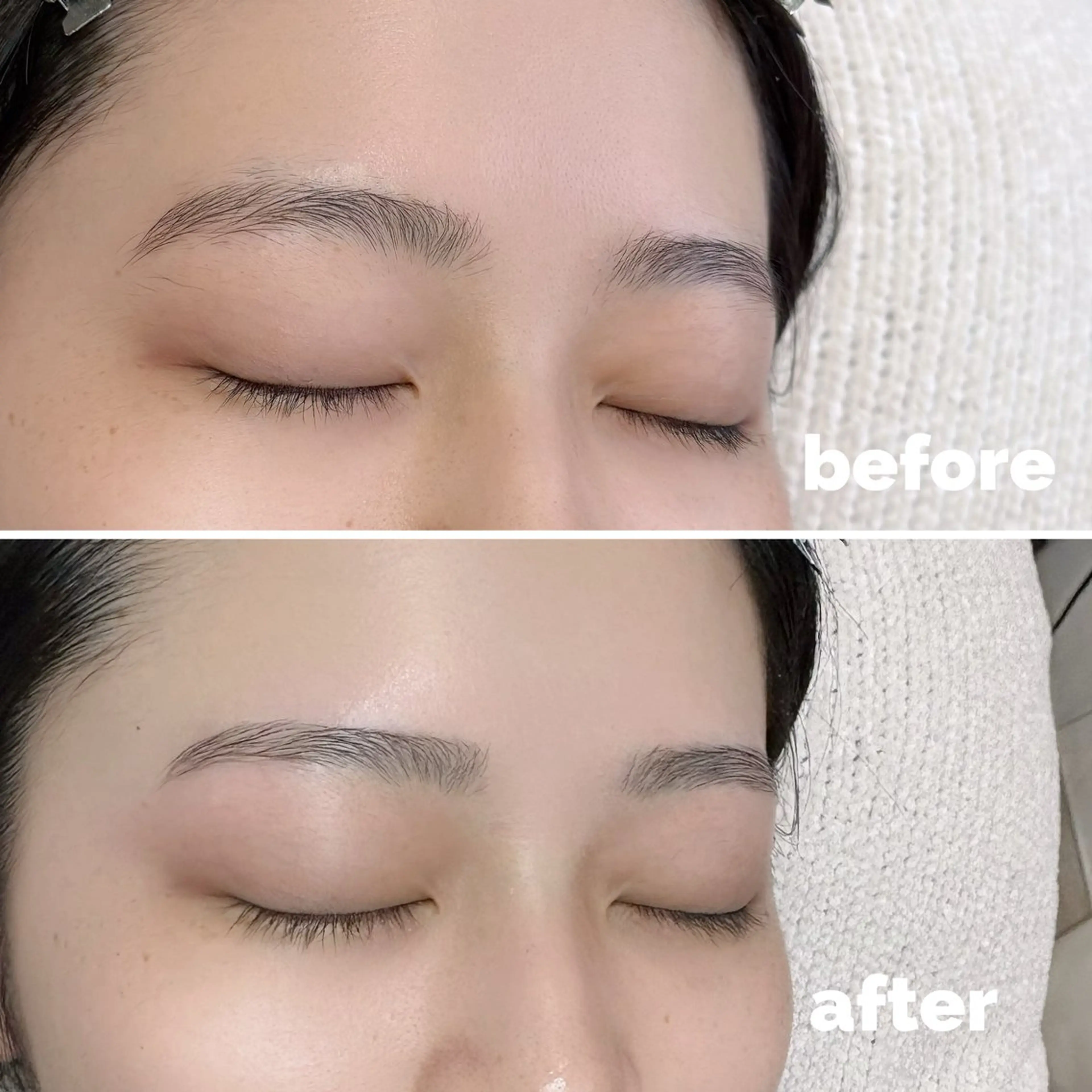 【ミニモ学割】スッキリ垢抜け眉毛に‼️美眉スタイリング（眉毛ワックス） ＋メイクの写真