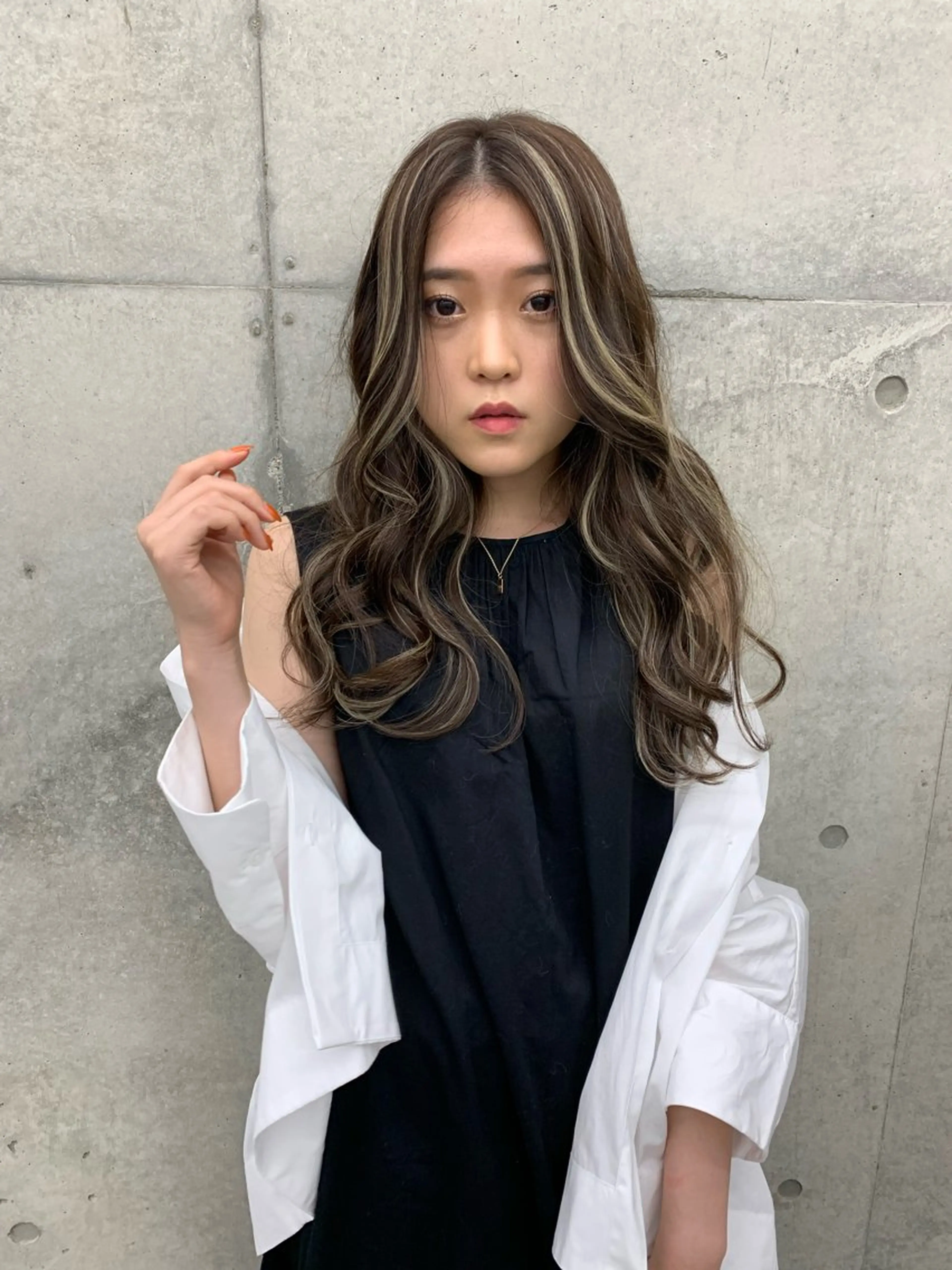 カラー ハイライトカラー ENGOL 名古屋栄所属・萩野下 かきのヘアスタイル