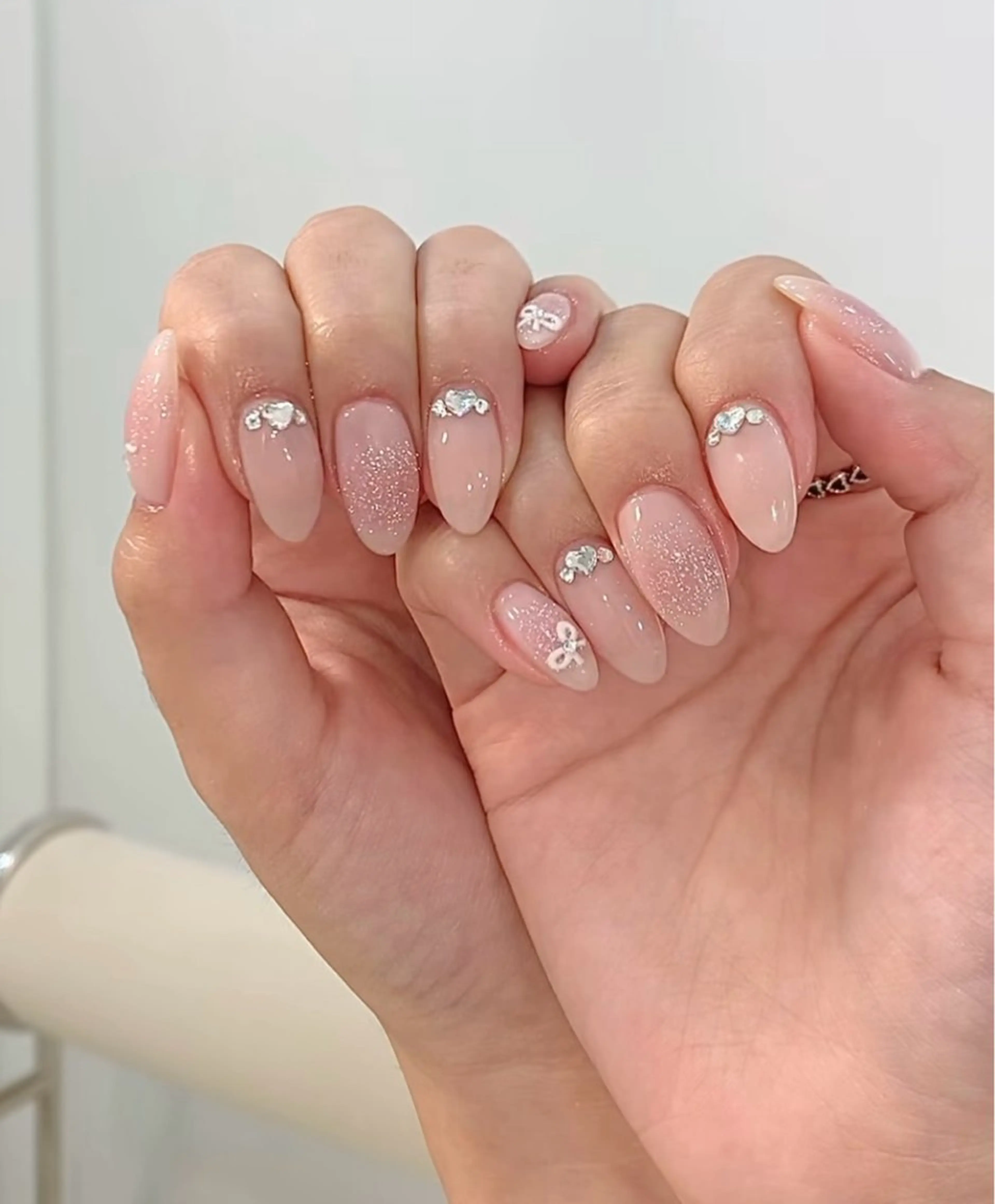 ネイル 持ち込み シンプルネイル ハンドネイル JISOO ANA.CHUOのネイルデザイン