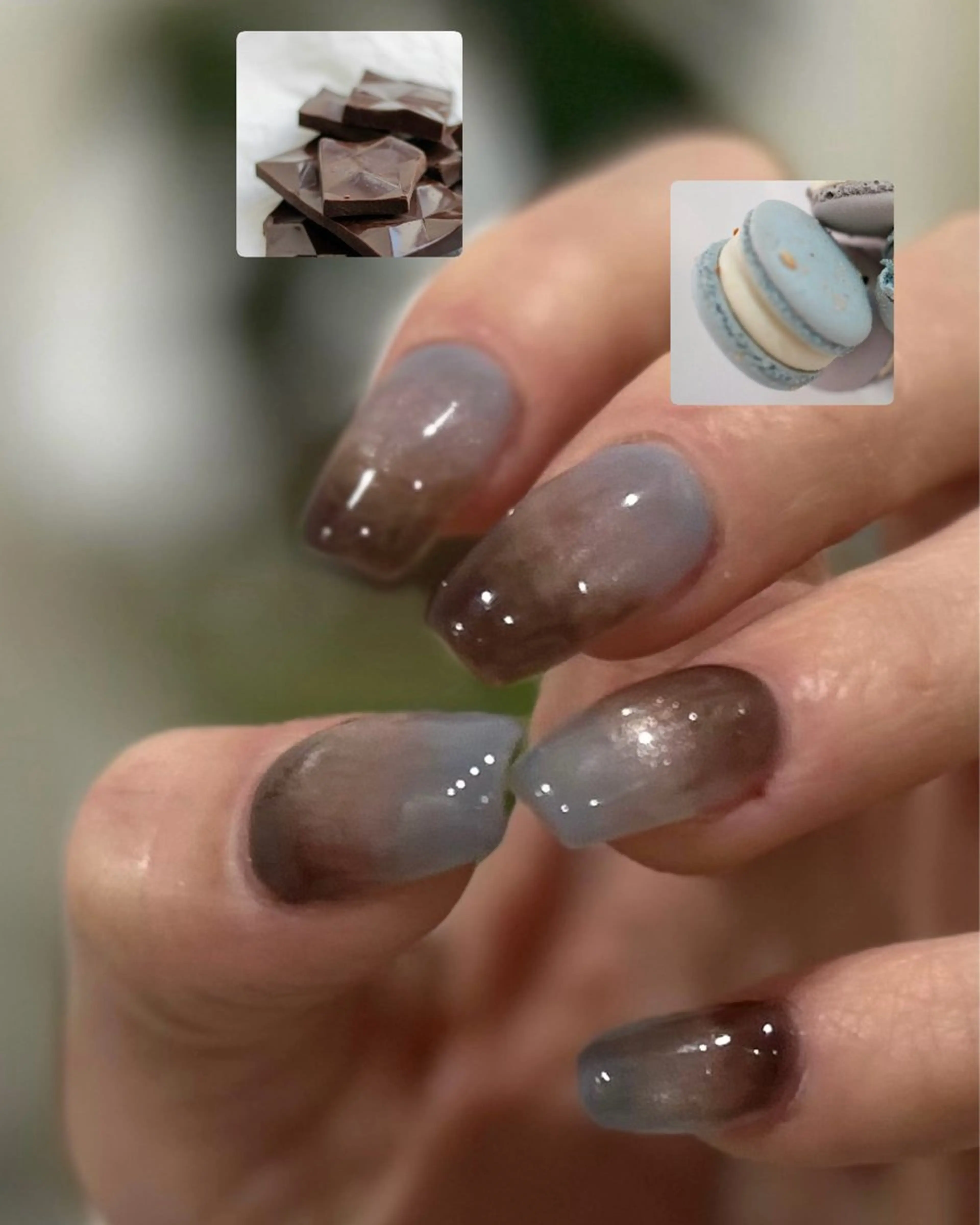 ネイル マグネットネイル ニュアンスネイル ハンドネイル garage nail_yukaのネイルデザイン