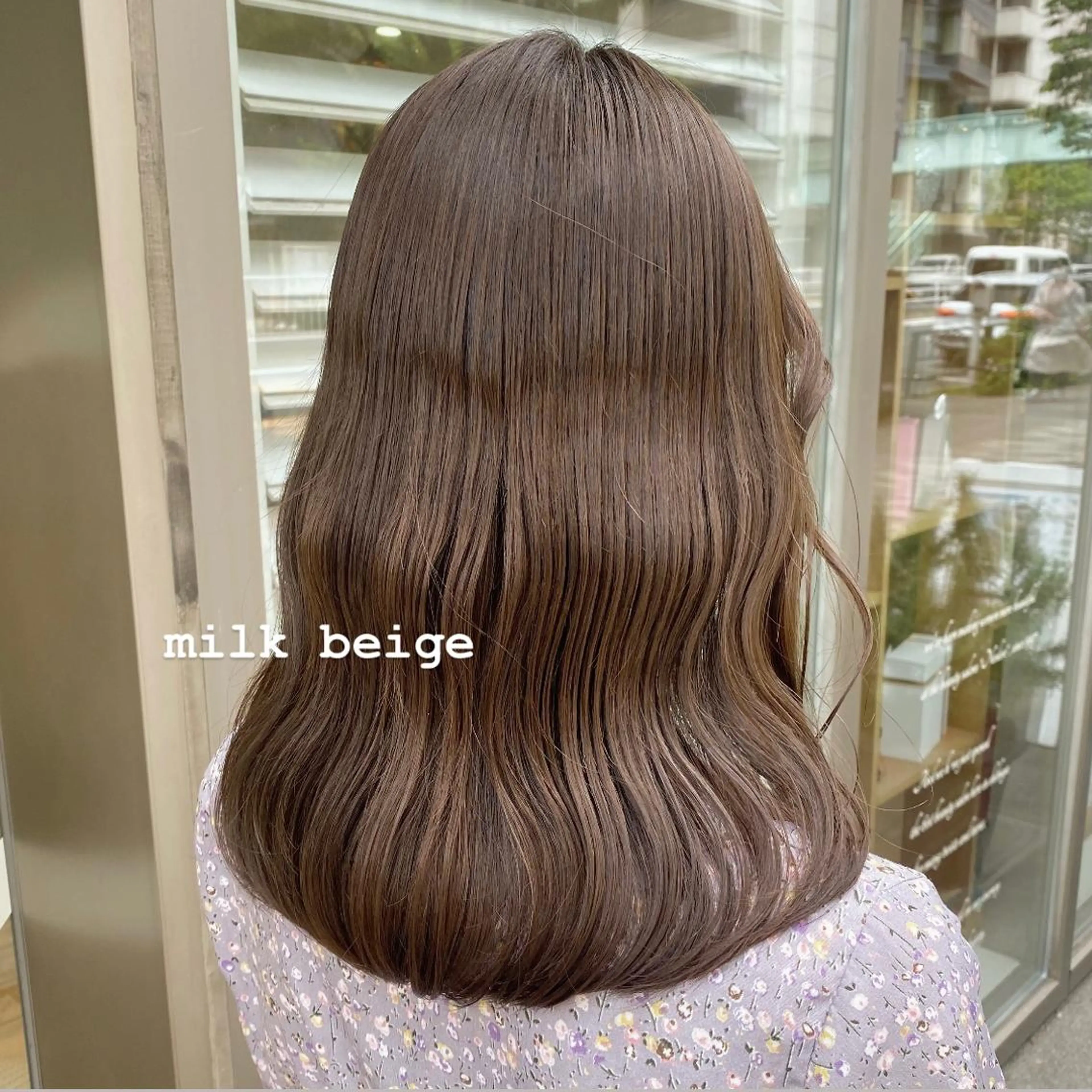 ミディアム カラー ベージュカラー ブリーチ 透明感カラー ブリーチなしカラー carelly 成増店所属・ツカハラ　リリカ 👒柔らかカラー👒のヘアスタイル