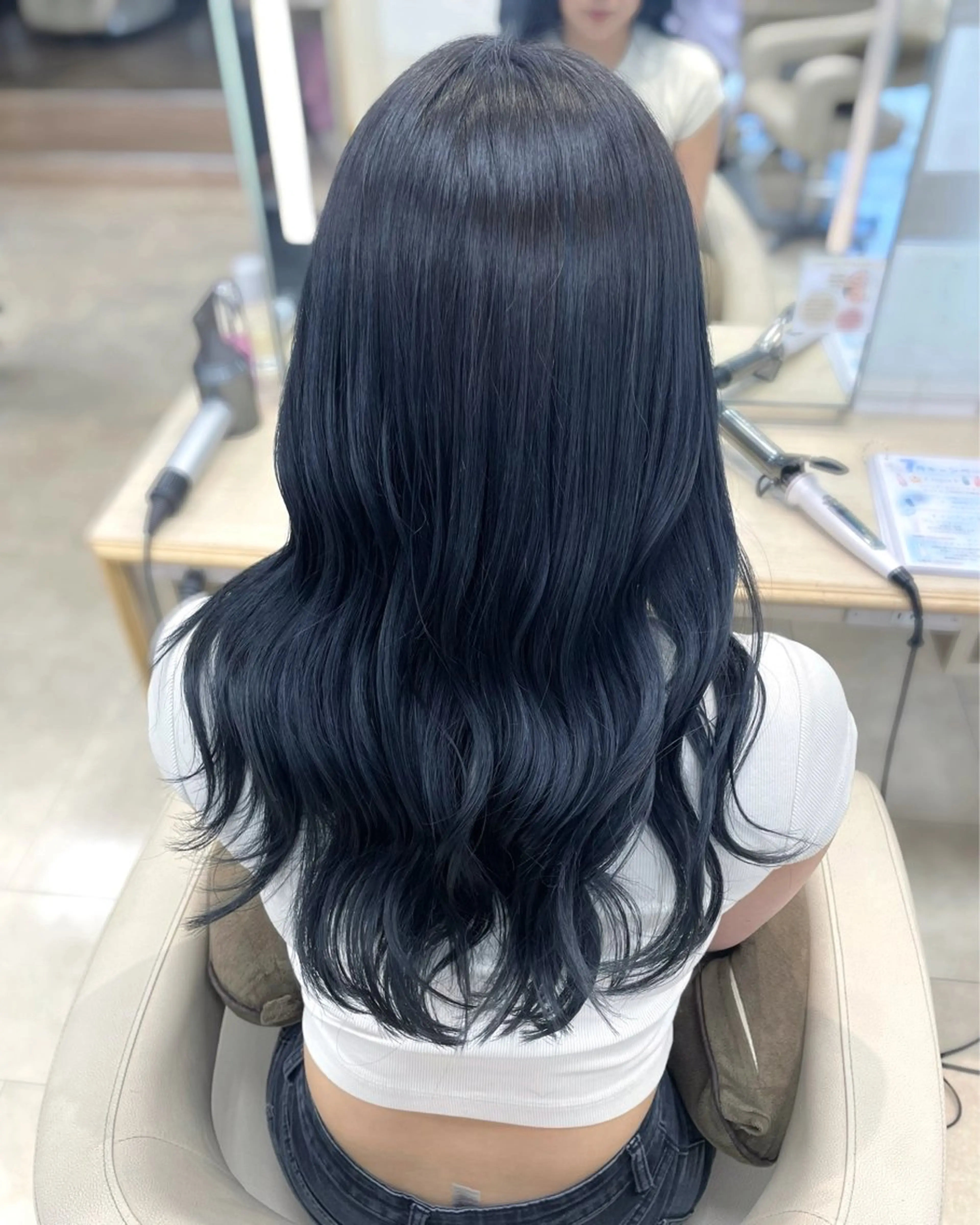 ロング カラー 透明感ワンカラー🎀 レイヤー/AOのヘアスタイル