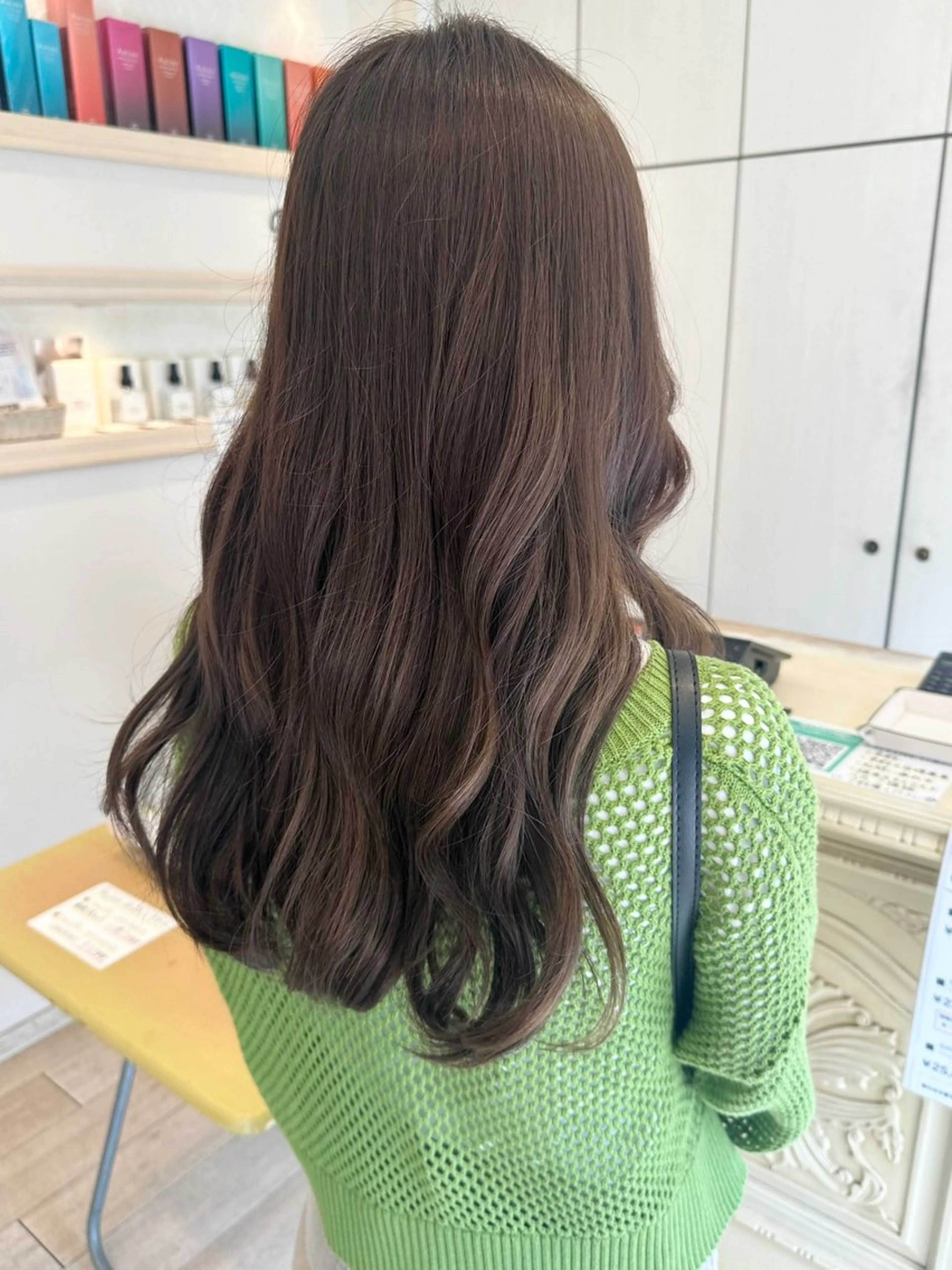 ロング カラー ヘアアレンジ 韓国ヘア/レイヤー 顔周りカット/ユキナのヘアスタイル