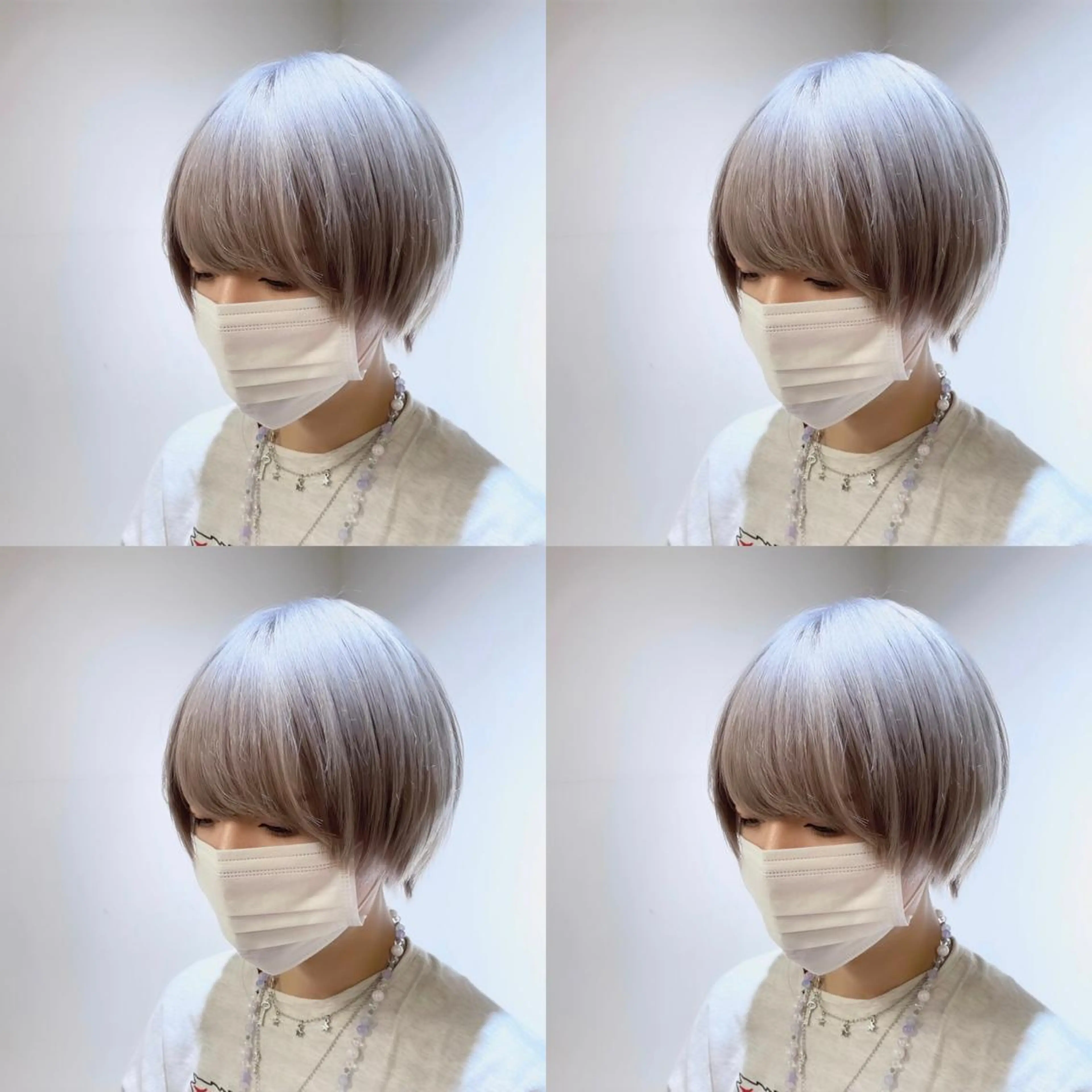 ショート カラー シルバー ホワイトシルバー 🌟トップデザイナー 高橋🌟のヘアスタイル