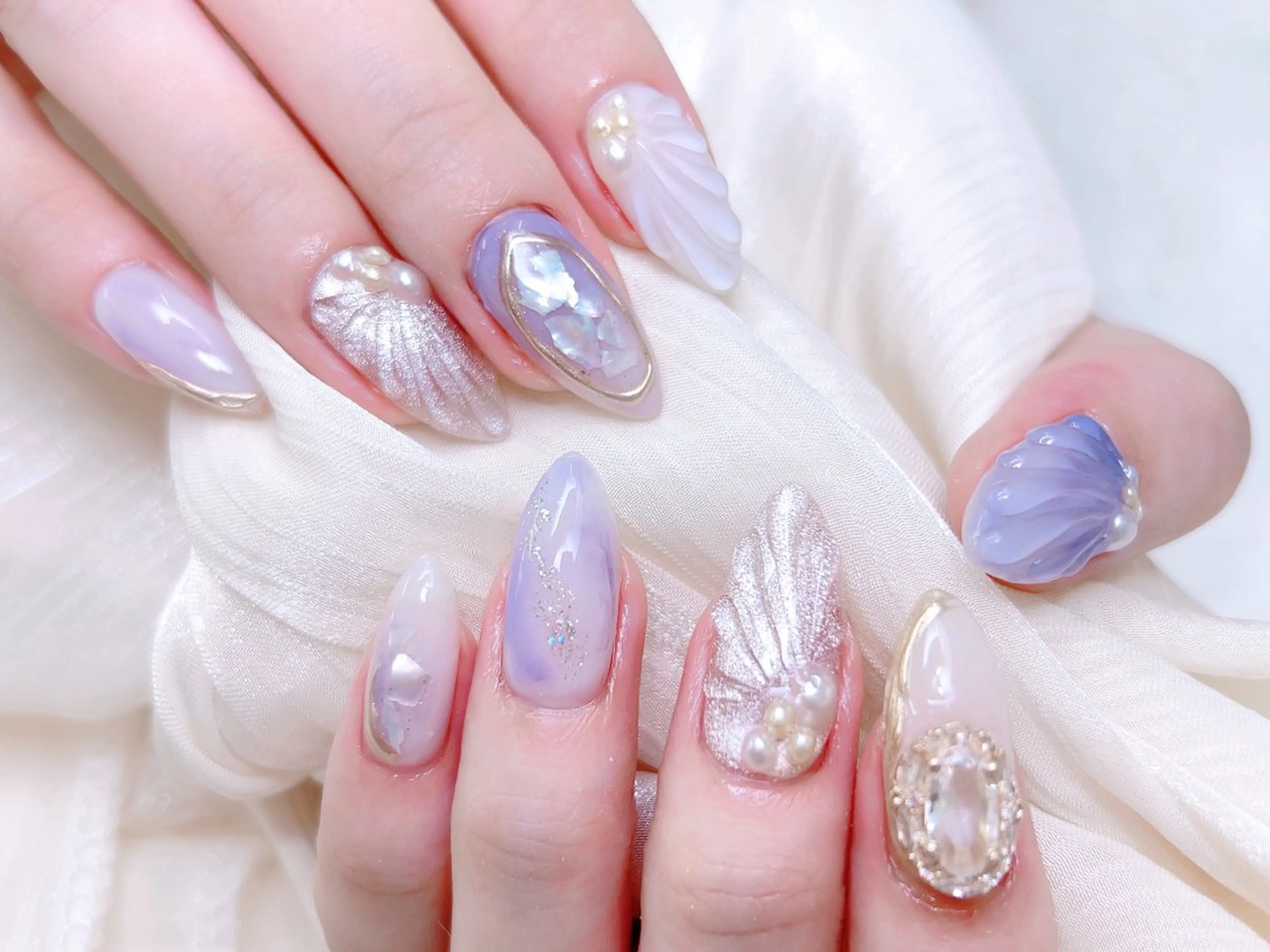 ネイル ハンドネイル M🌷nail 長さだし専門店のネイルデザイン