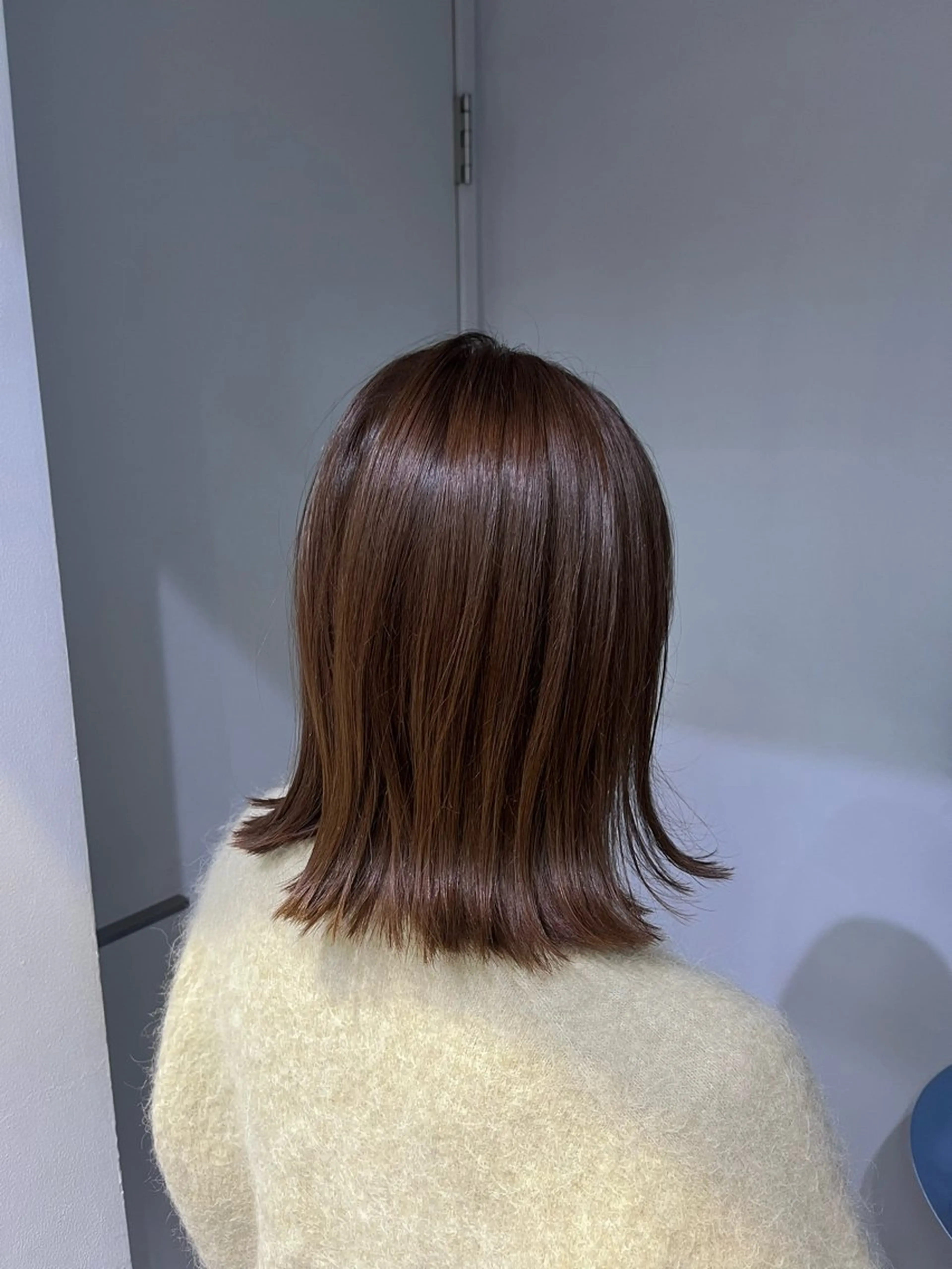 ミディアム カラー ベージュカラー -さたけ たつき-のヘアスタイル