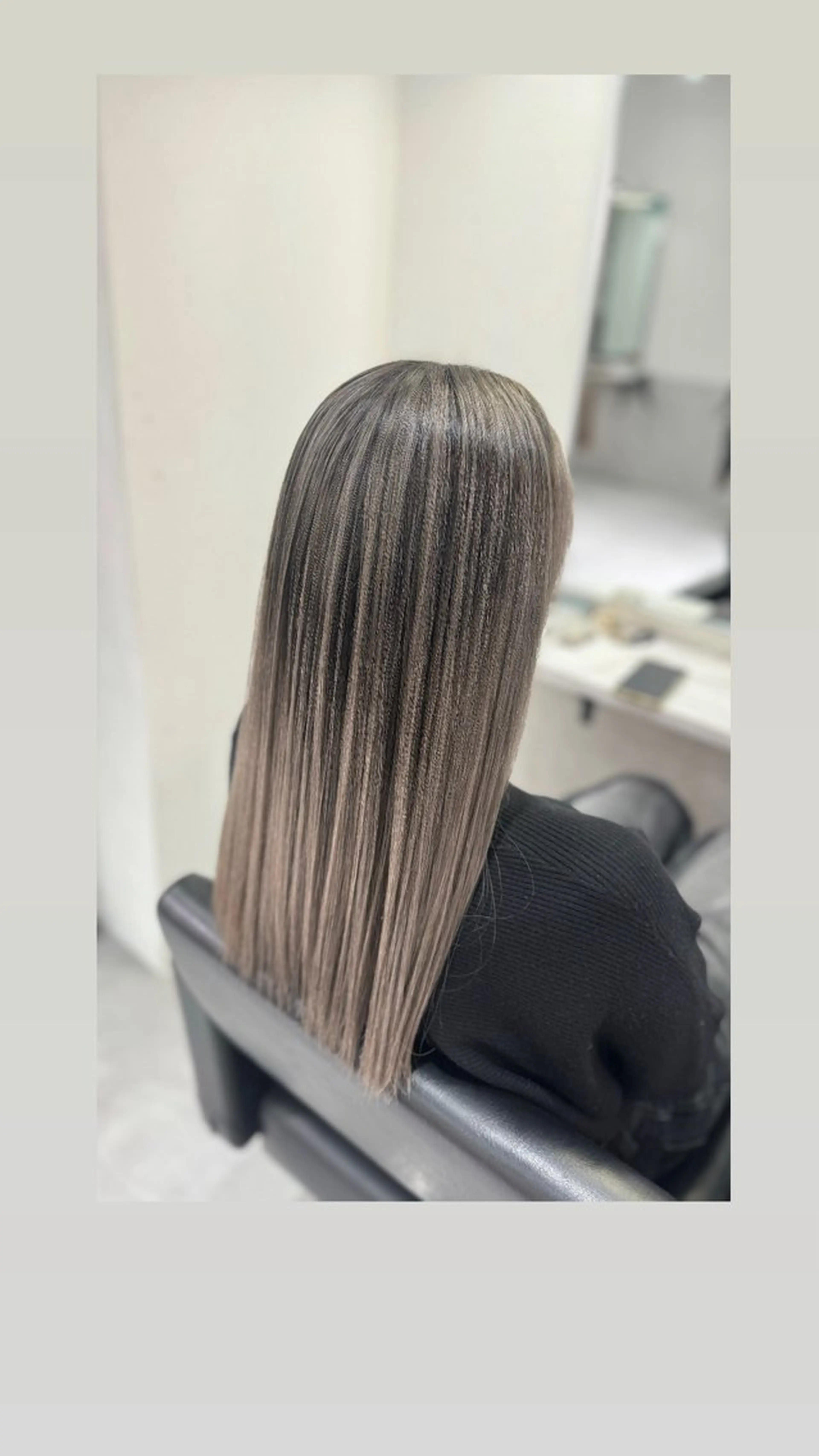 ロング カラー バレイヤージュ グレージュ レイヤーカット yume🦋/ CIERA南船場のヘアスタイル