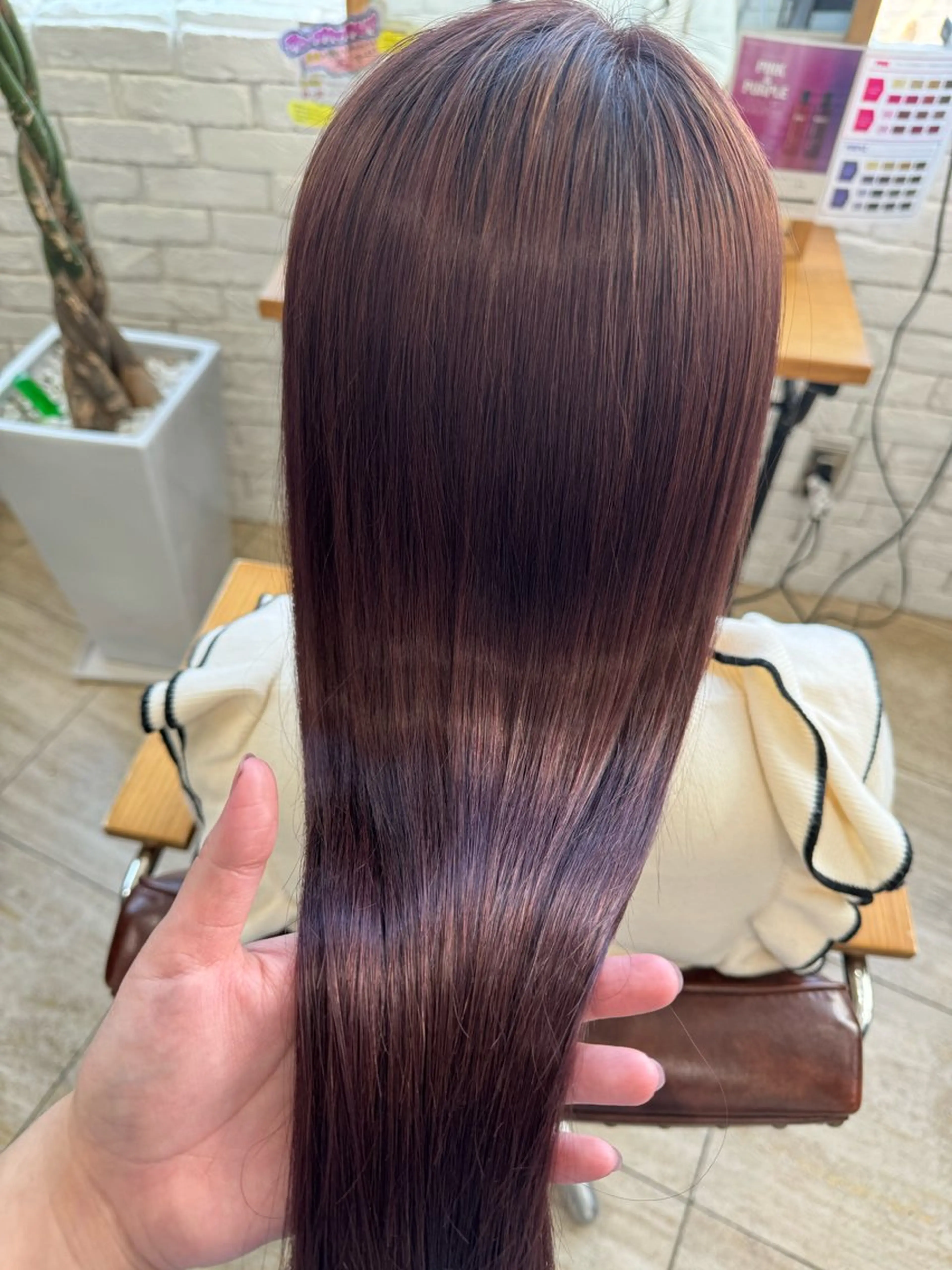 ロング カラー ラベンダーカラー ラベンダーピンク ピンクカラー 髪質改善 colore所属・デザインカラー/ ジュンナのヘアスタイル