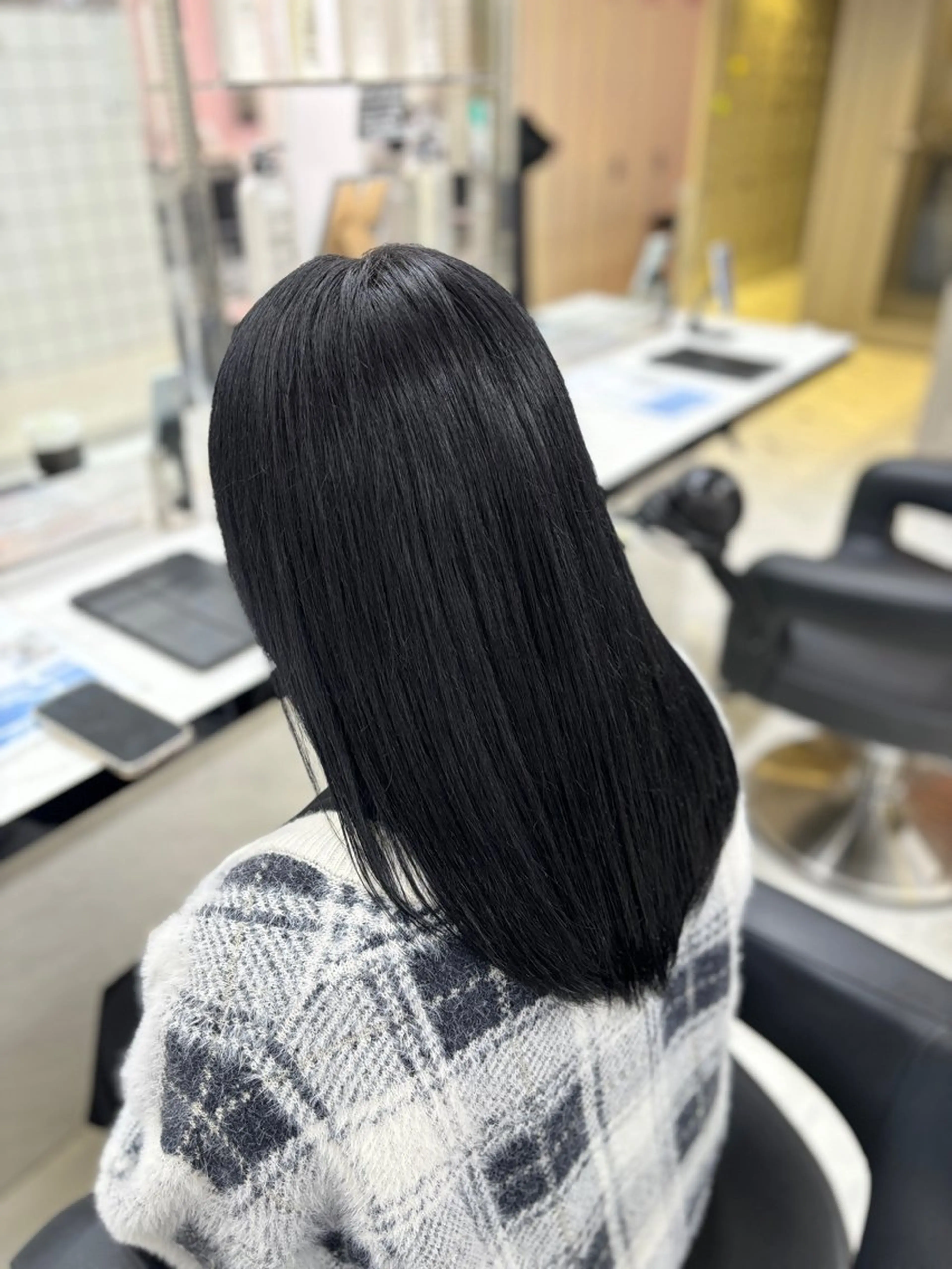 ロング カラー 黒髪 透明感カラー 髪質改善 韓国風ヘア トリートメント 💙ハイトーン韓国風 色白ヘア💙manaのヘアスタイル