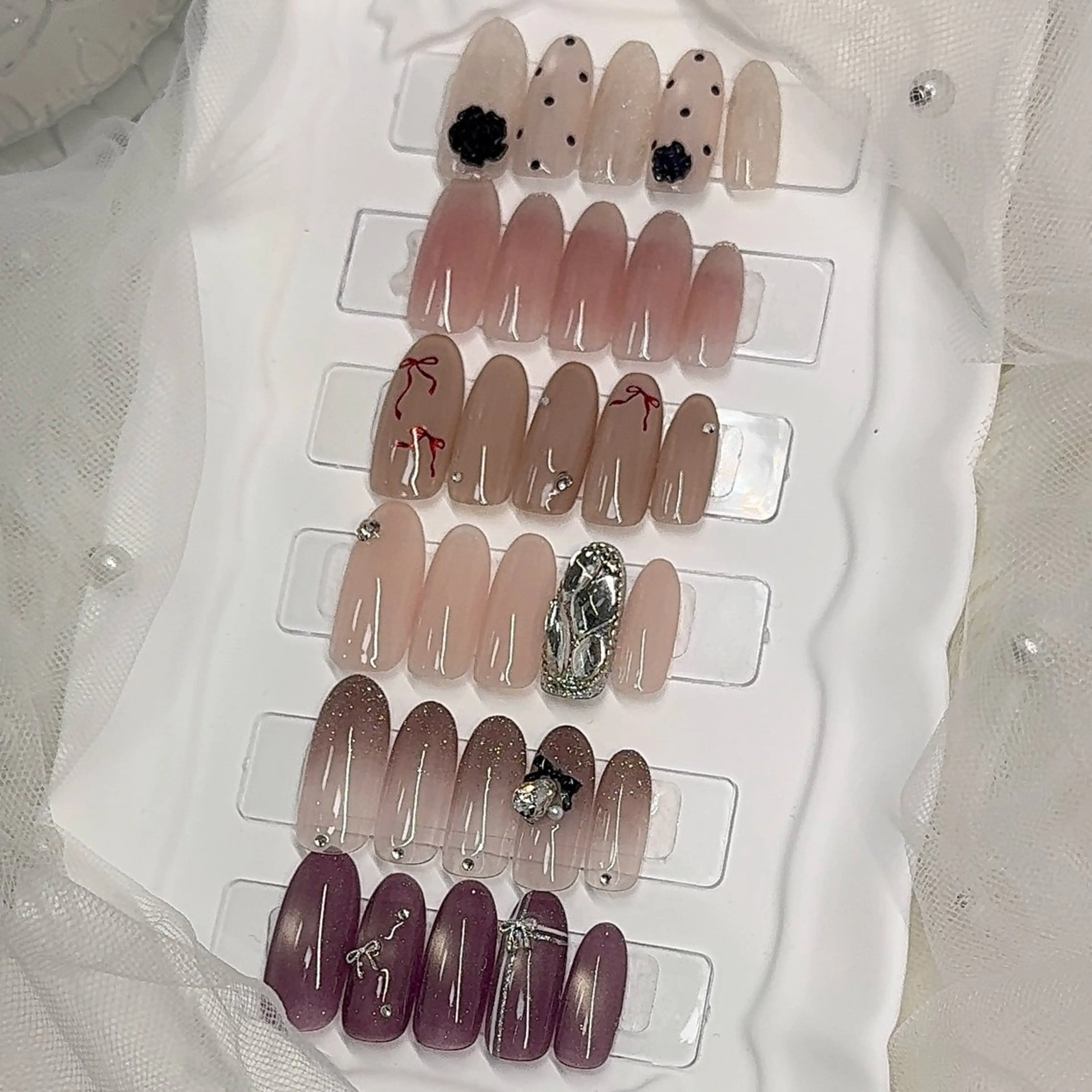 【ハンド】🩵定額B Design🩵《韓国ワンホンネイル》【オフあり】の写真