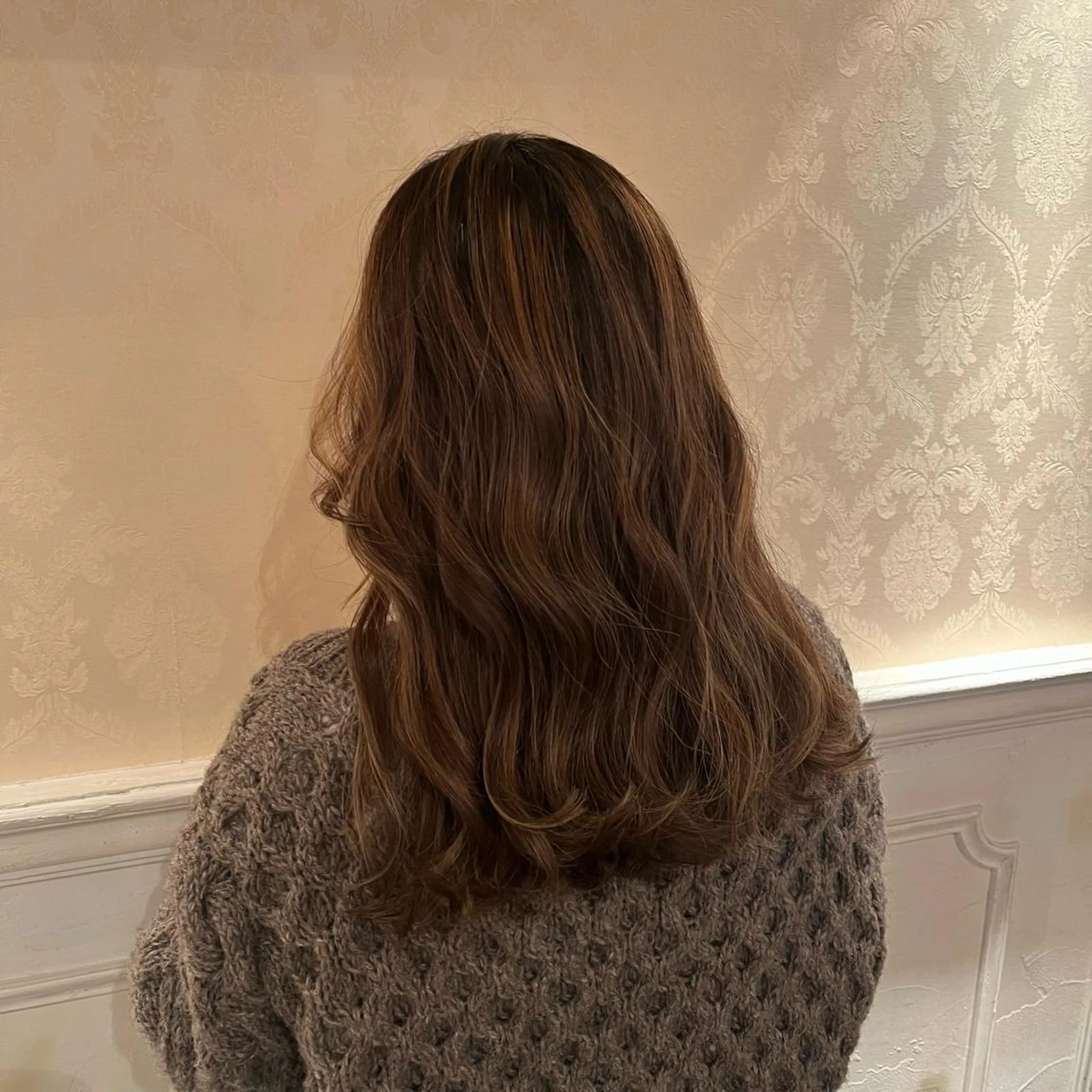 セミロング 髪質改善/shuki 韓国/代表取締役のヘアスタイル