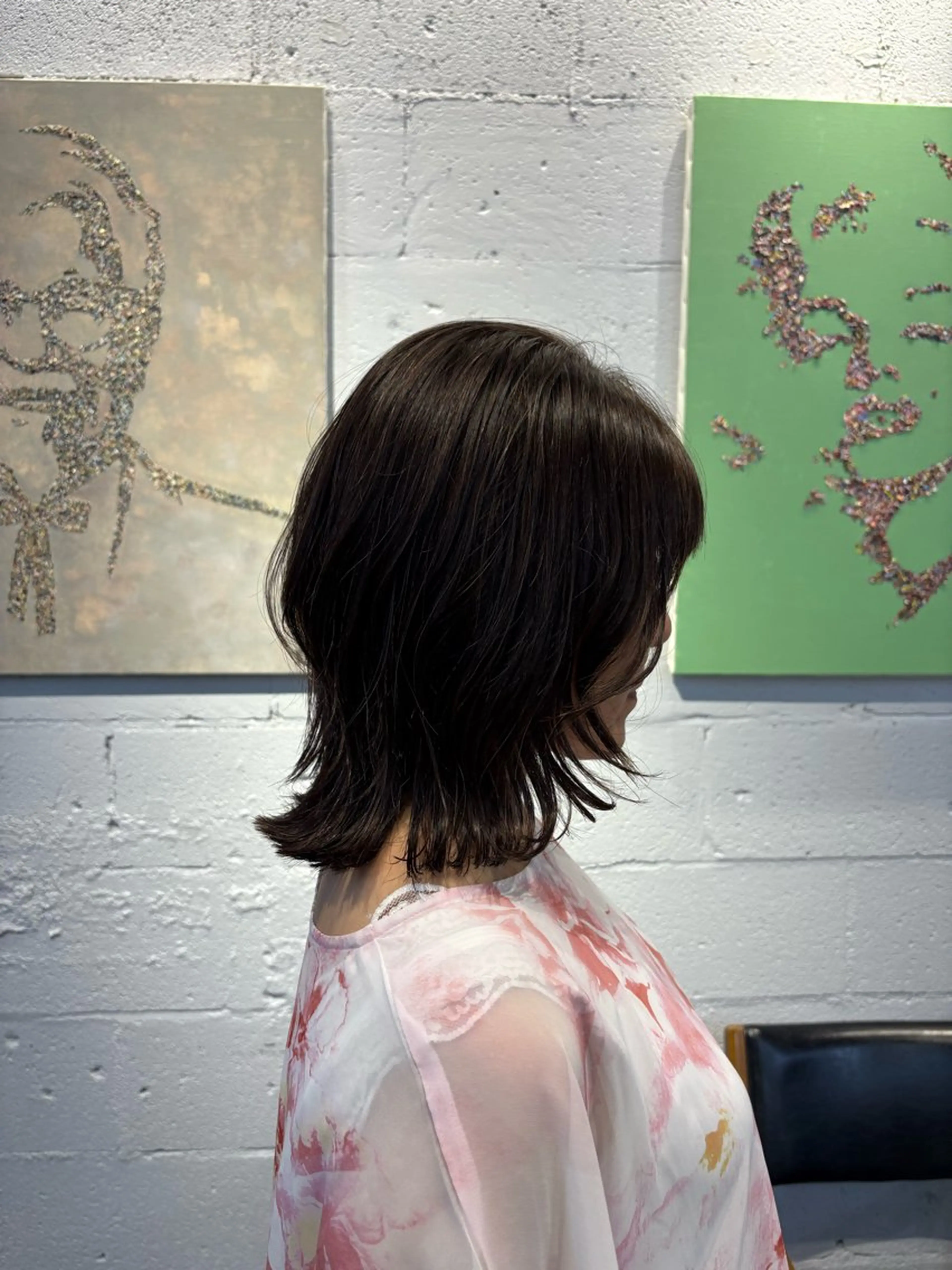 ミディアム レイヤーカット 久貝 莉子のヘアスタイル