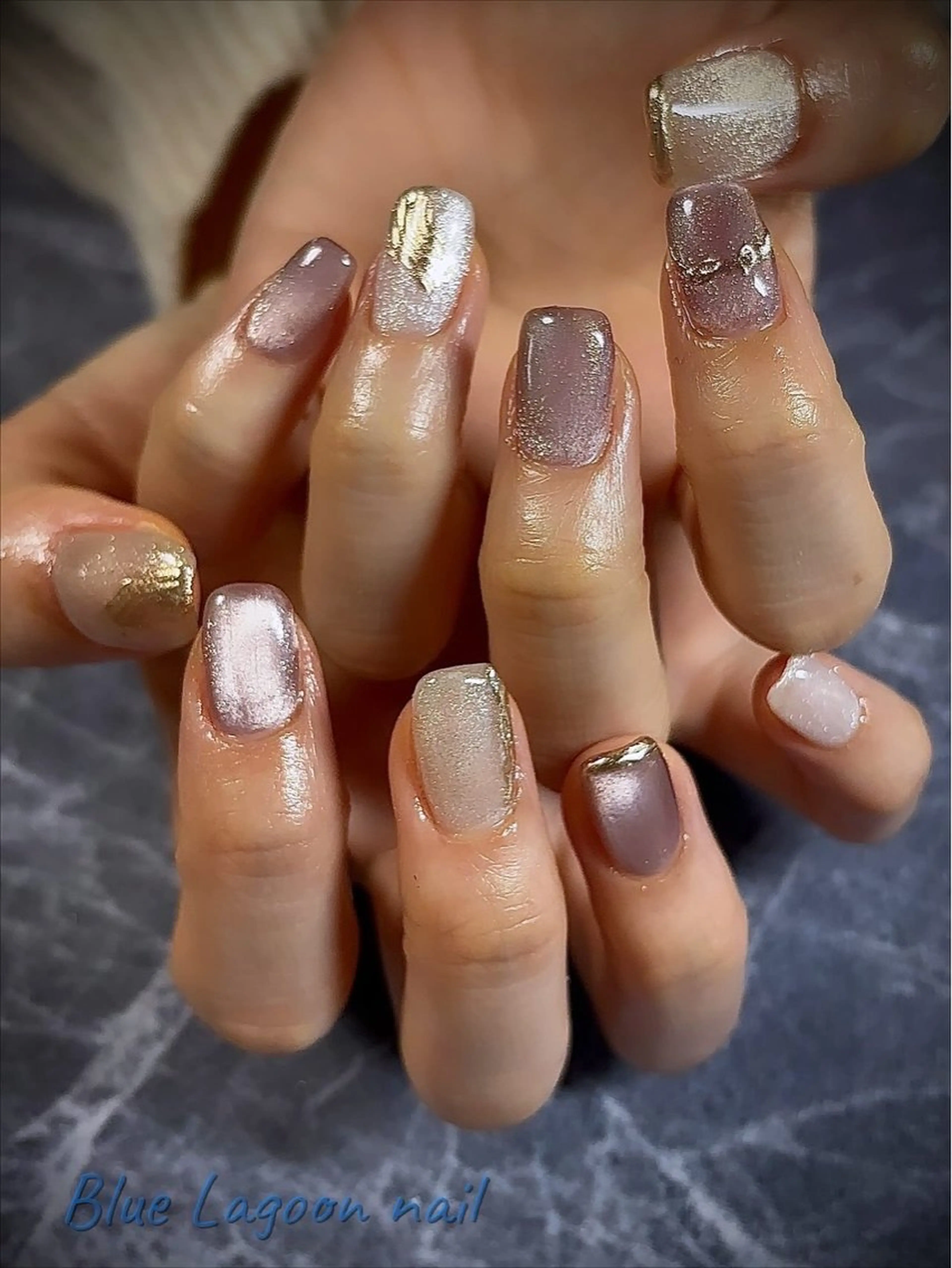 ネイル BlueLagoon 🩵 KUMIのネイルデザイン