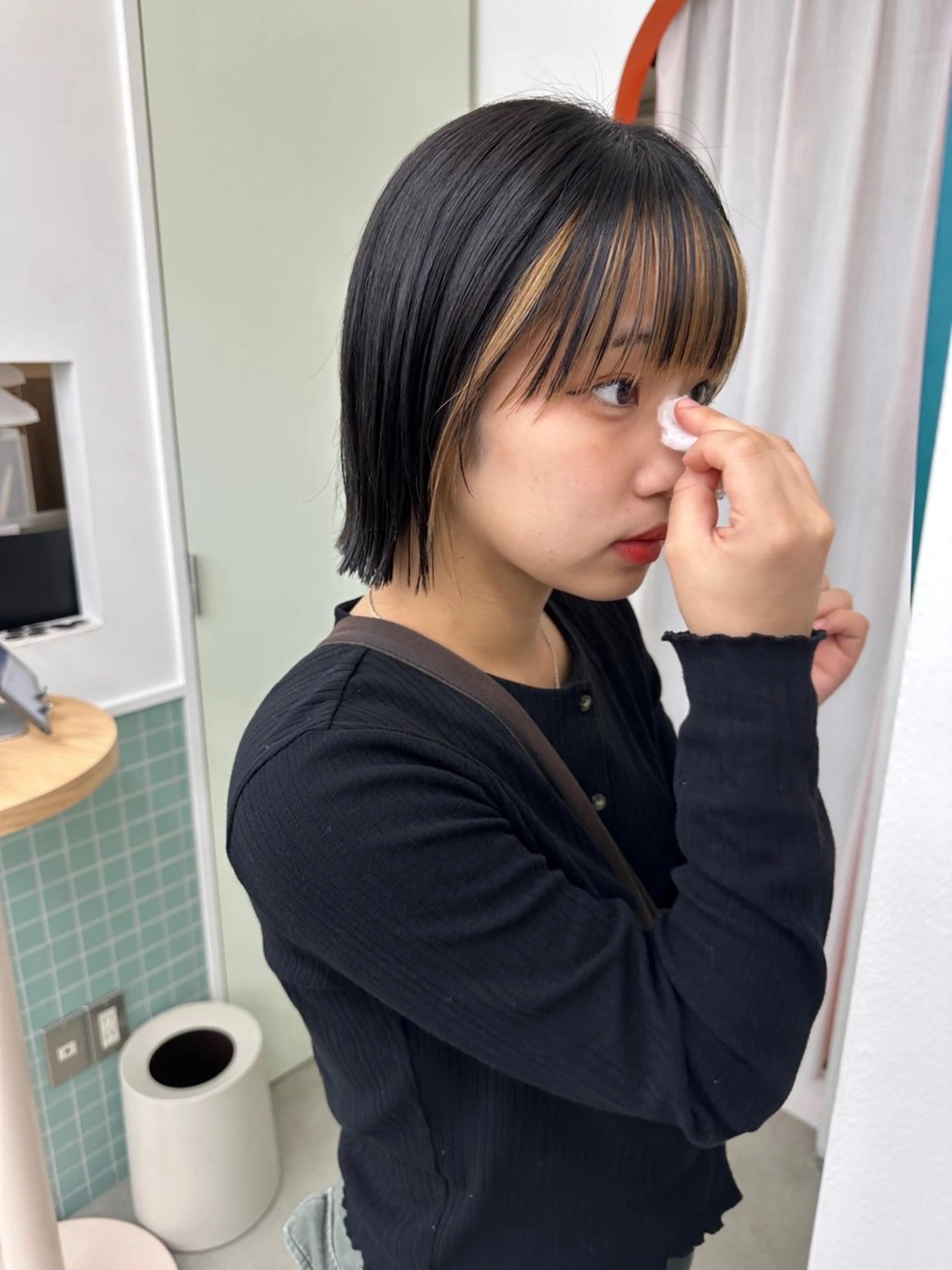 似合わせカット+デザインカラー+2stepトリートメント#インナーカラー#ハイライトカラーの写真