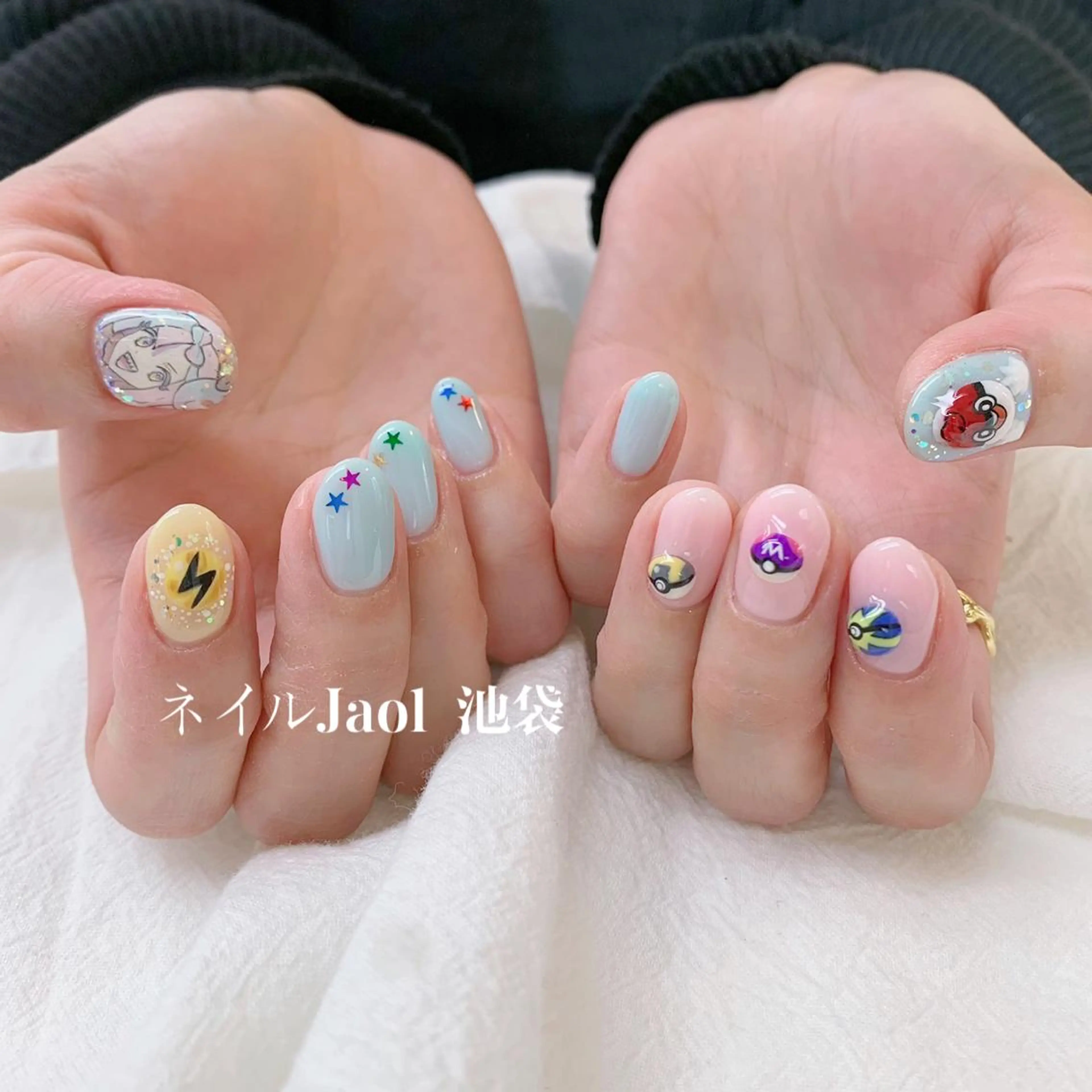 ミディアム ハンドネイル nail jaol池袋店所属・ネイルJaol 池袋のネイルデザイン