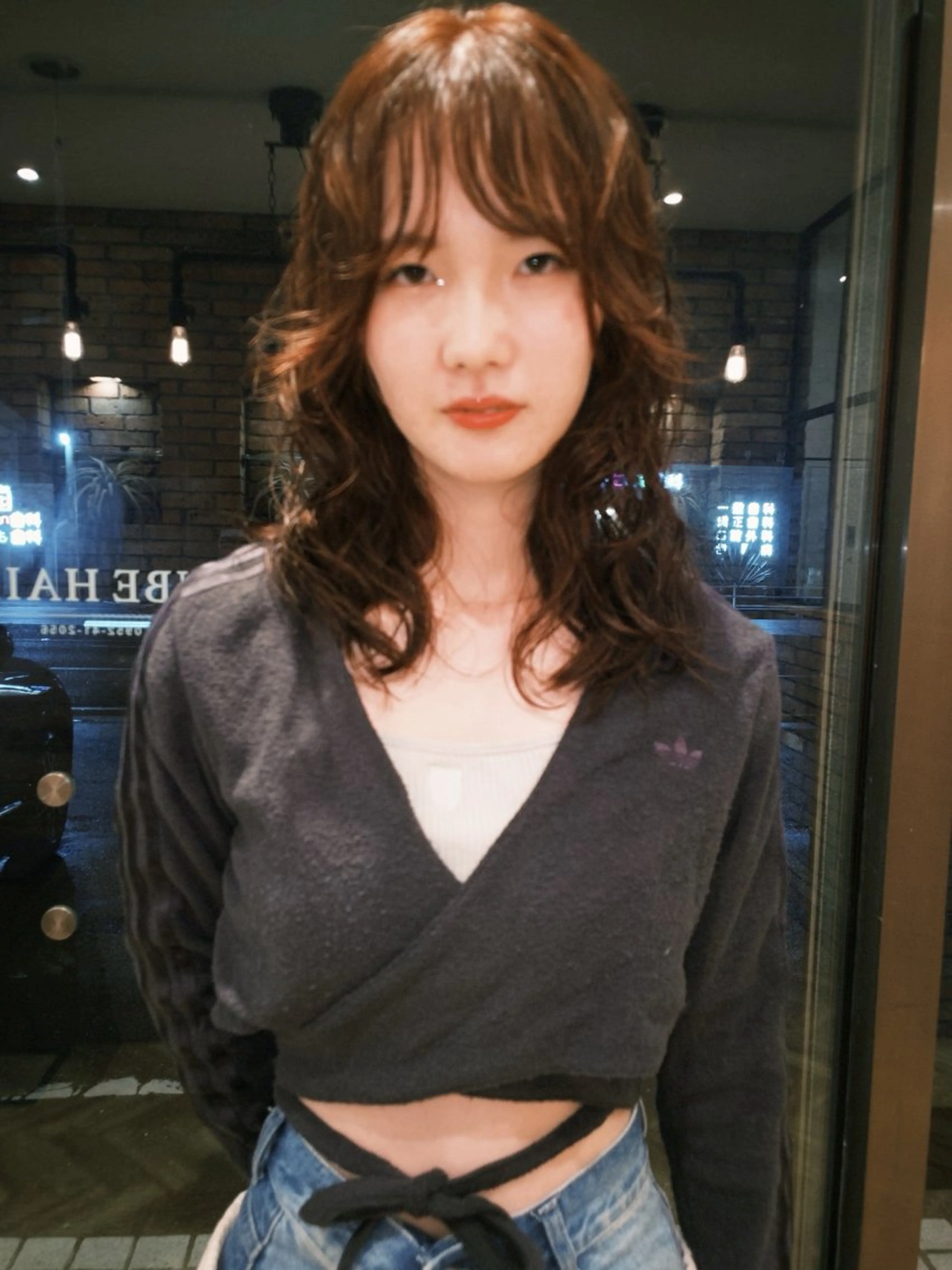 ロング カラー パーマ カット ヘアカラー パーマ GUESTs所属・優音 /YUi/パーマのヘアスタイル