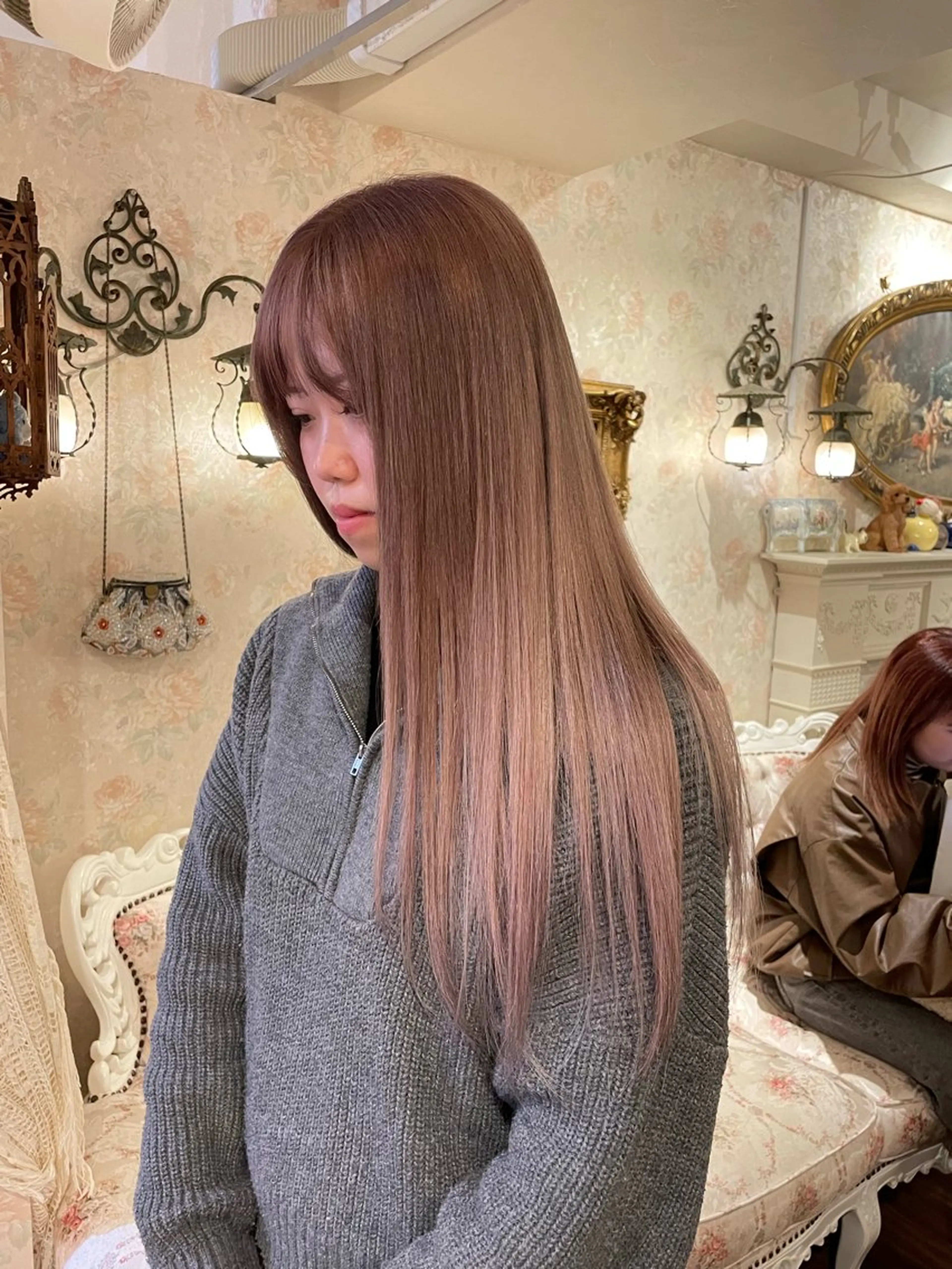 ロング カラー ブリーチ ケアブリーチ 透明感カラー ブリーチなしカラー ヘアカラー suzu /フリーランス吉祥寺のヘアスタイル