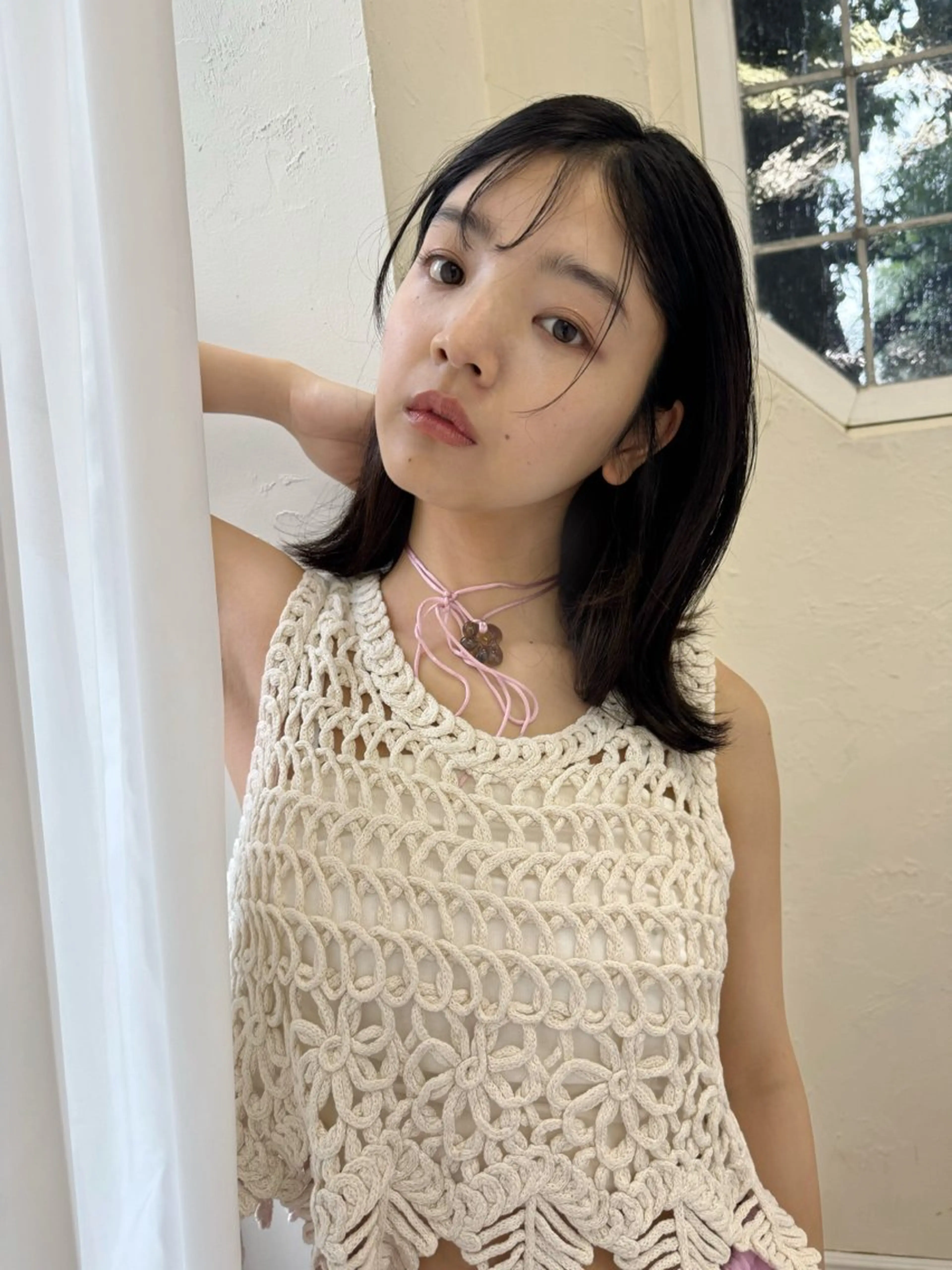 ミディアム 顔周りカット レイヤー/髪質改善 渡邉【日吉美容室】のヘアスタイル