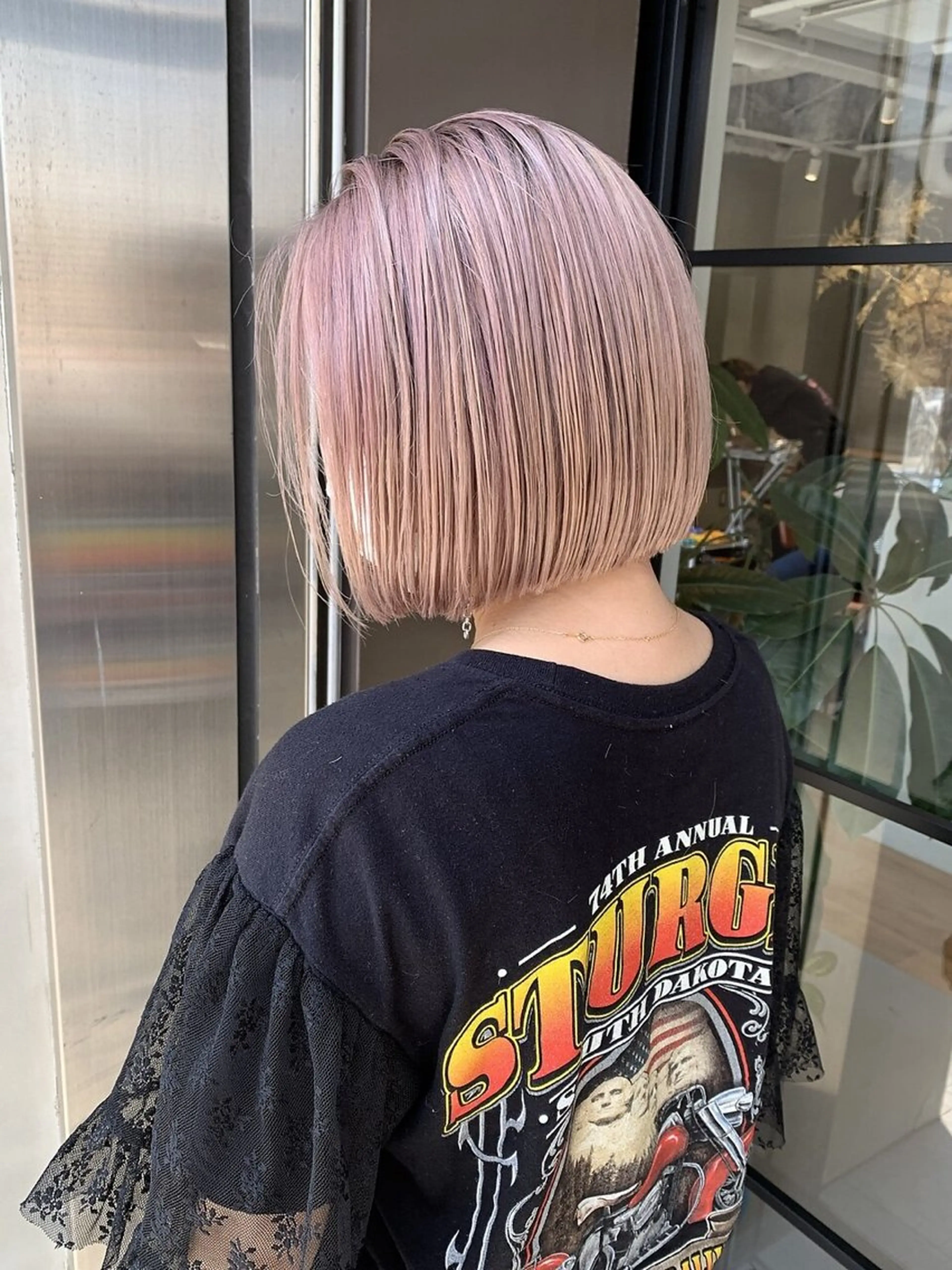 ミディアム カラー yuki / 岡崎ハイトーンカラーのヘアスタイル