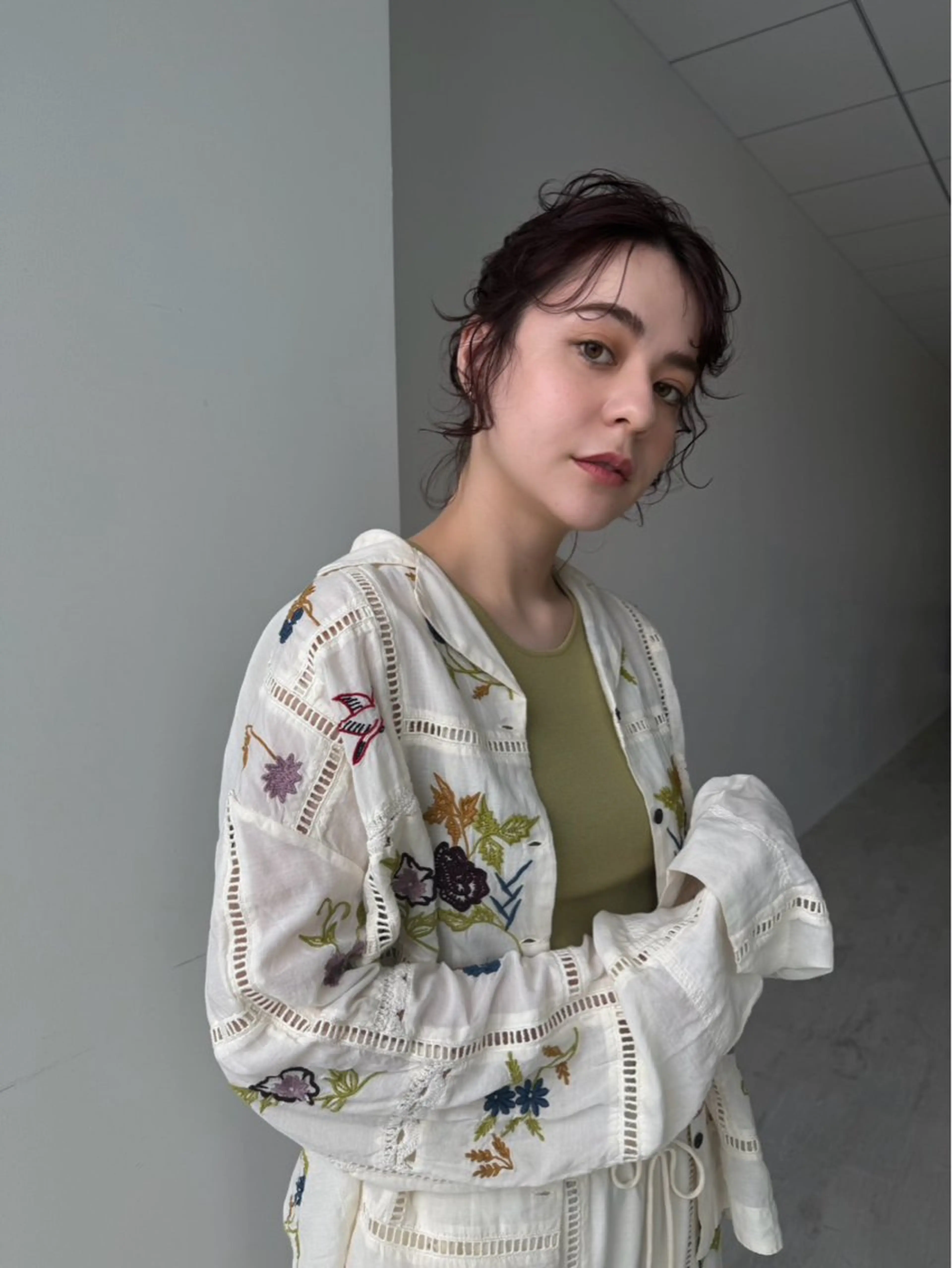 ミディアム カラー ヘアカラー 坂本 圭太朗のヘアスタイル