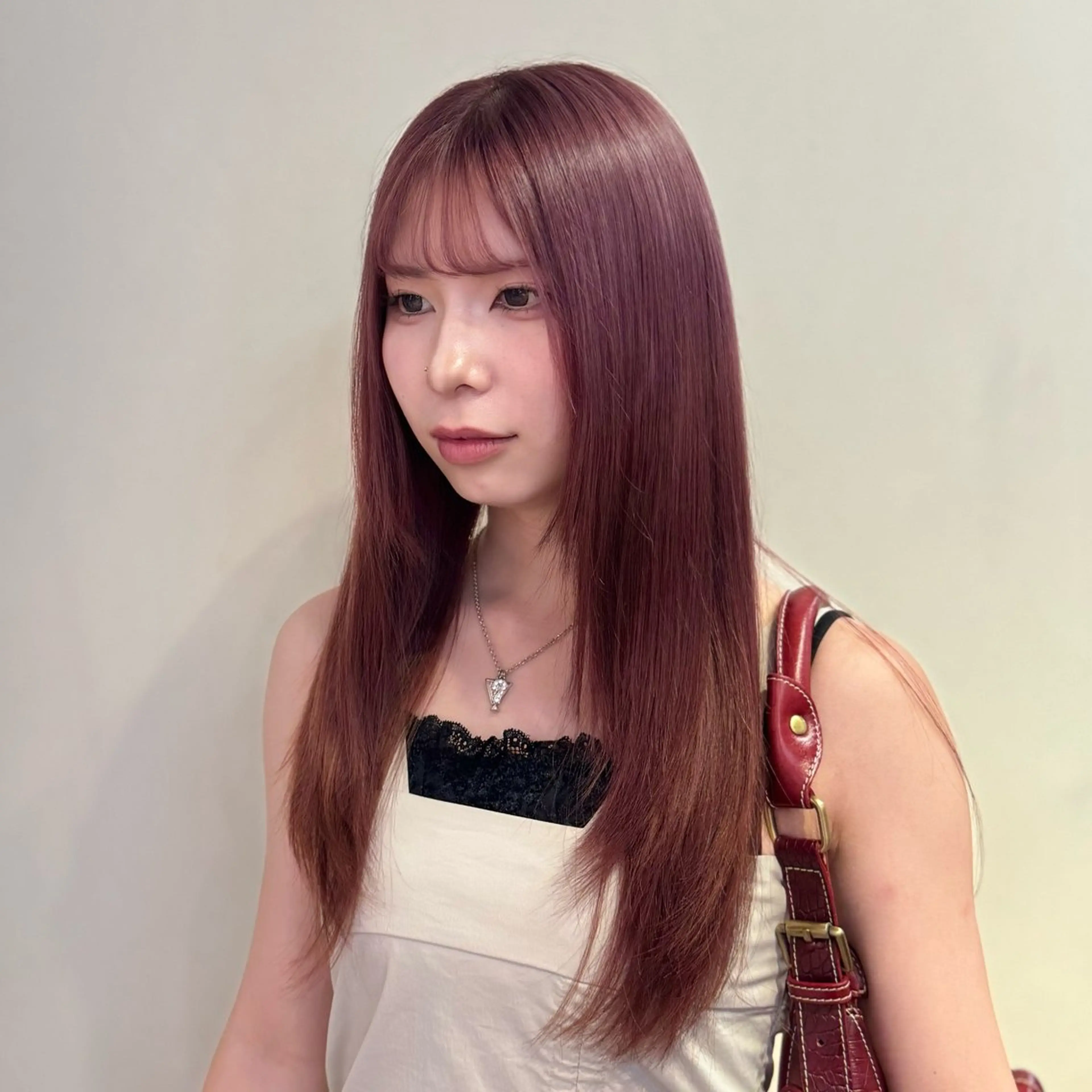 ロング カラー ヘアカラー ハイトーン/ネイル /ミウ 🌺❤︎のネイルデザイン