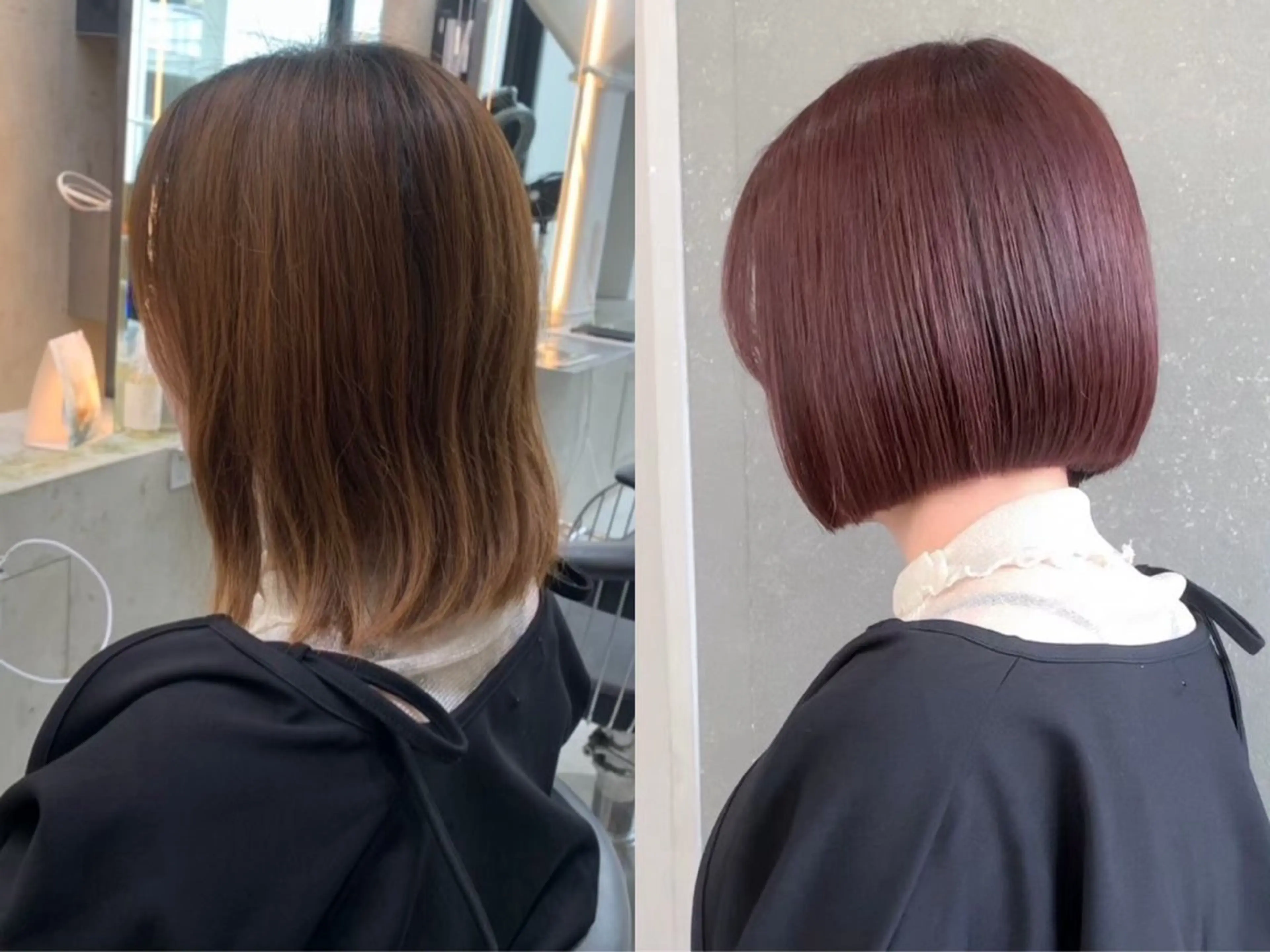 ショート ボブ 似合わせカット カット ヘアカラー トリートメント 切りっぱなしボブ/ 縮毛矯正/レンのヘアスタイル