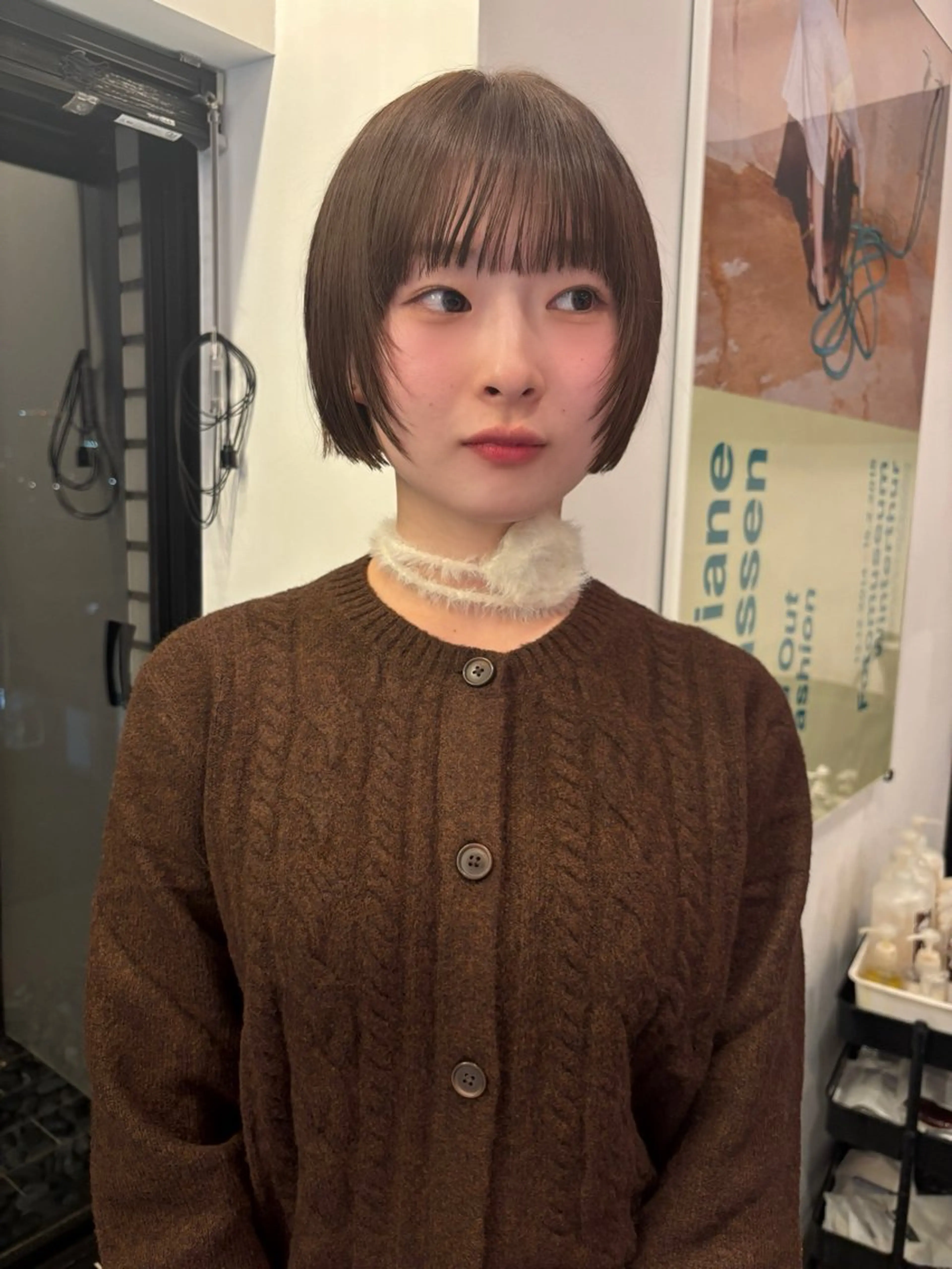 ショート カラー カット ヘアカラー riria/ボブ /ブラウンカラー🎀のヘアスタイル