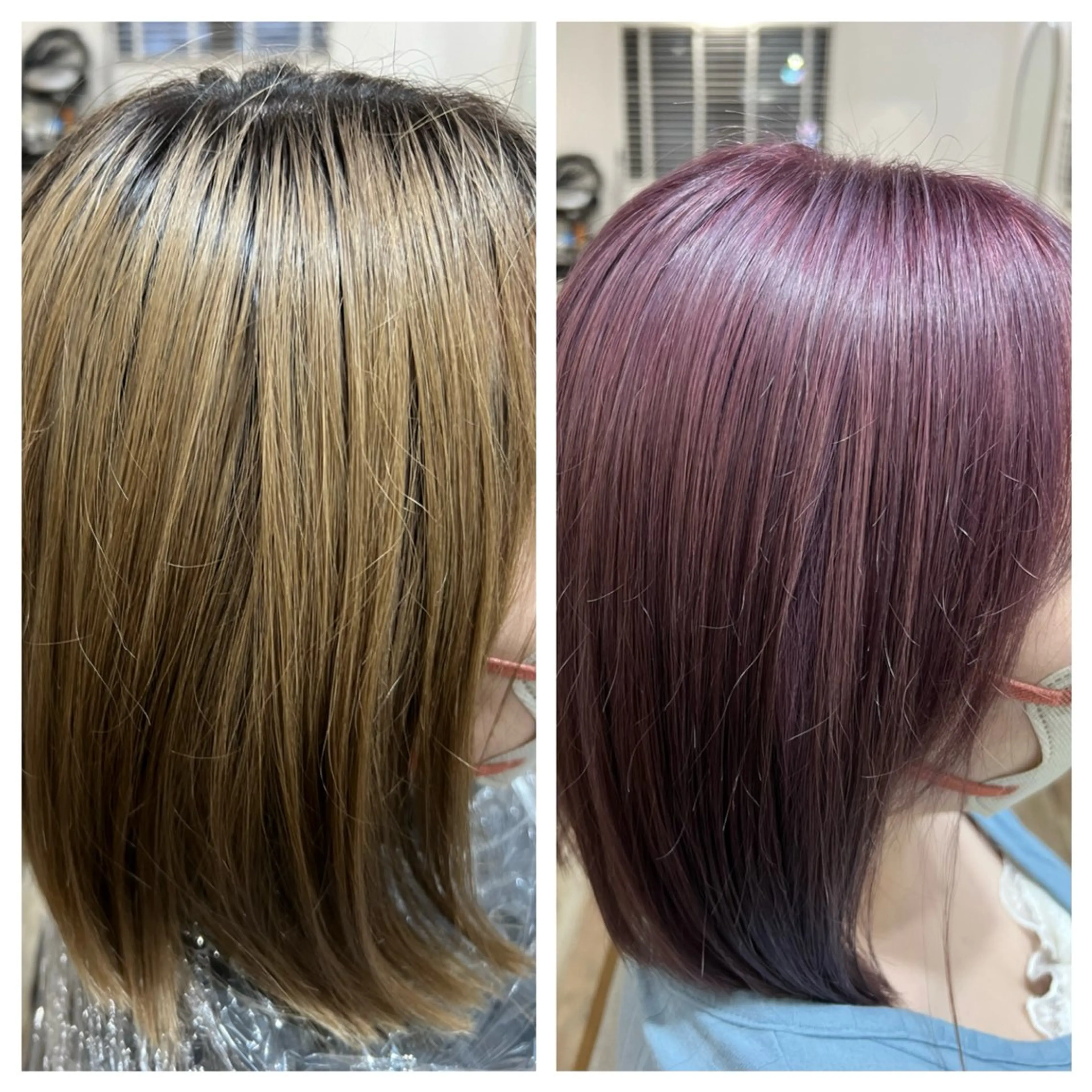 カラー ブリーチ ラベンダーカラー ピンクカラー 似合わせ／ショート 菊田のヘアスタイル