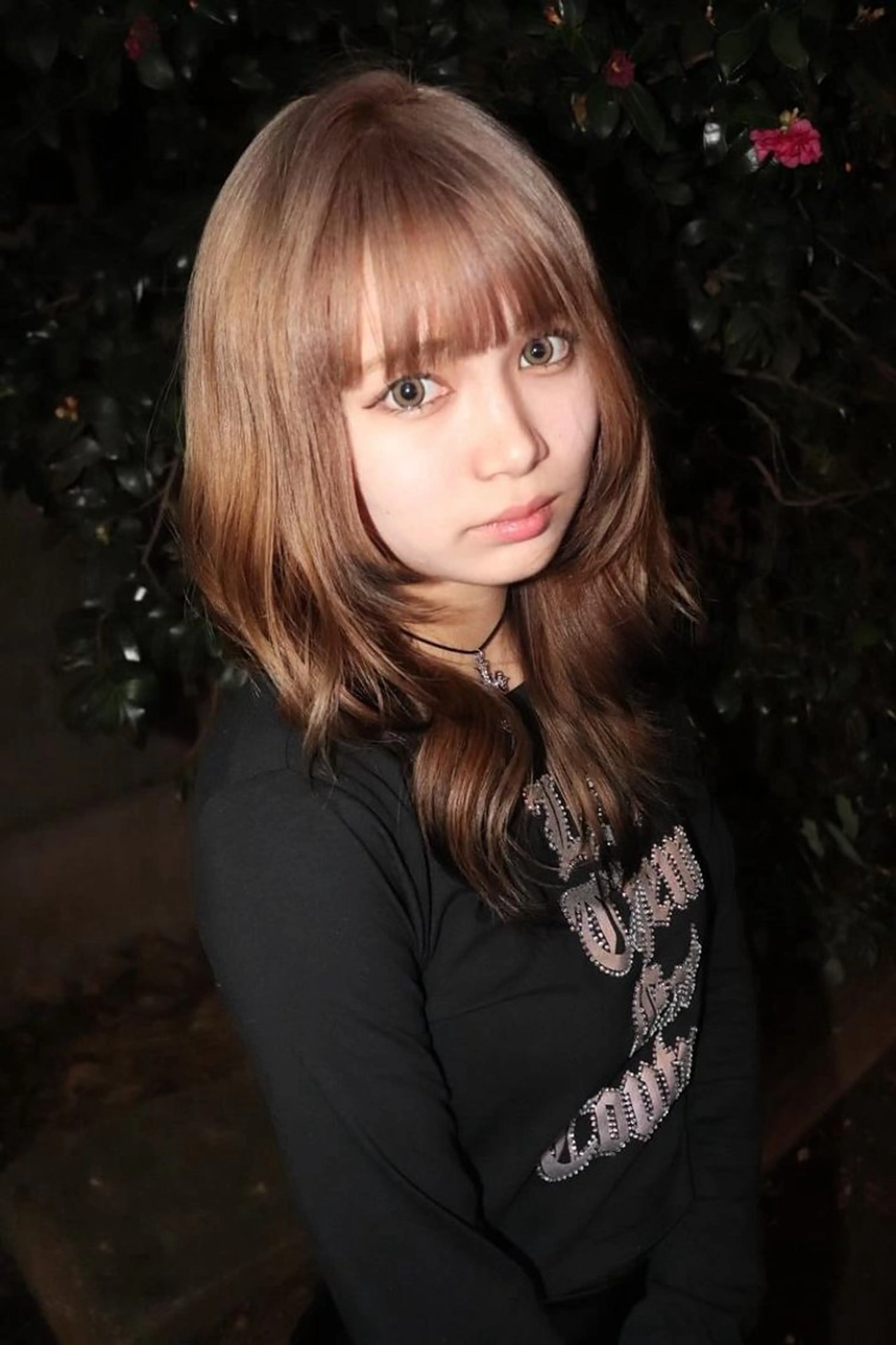 セミロング カラー ヘアアレンジ ヘアカラー @kyoniyy KYONIのヘアスタイル