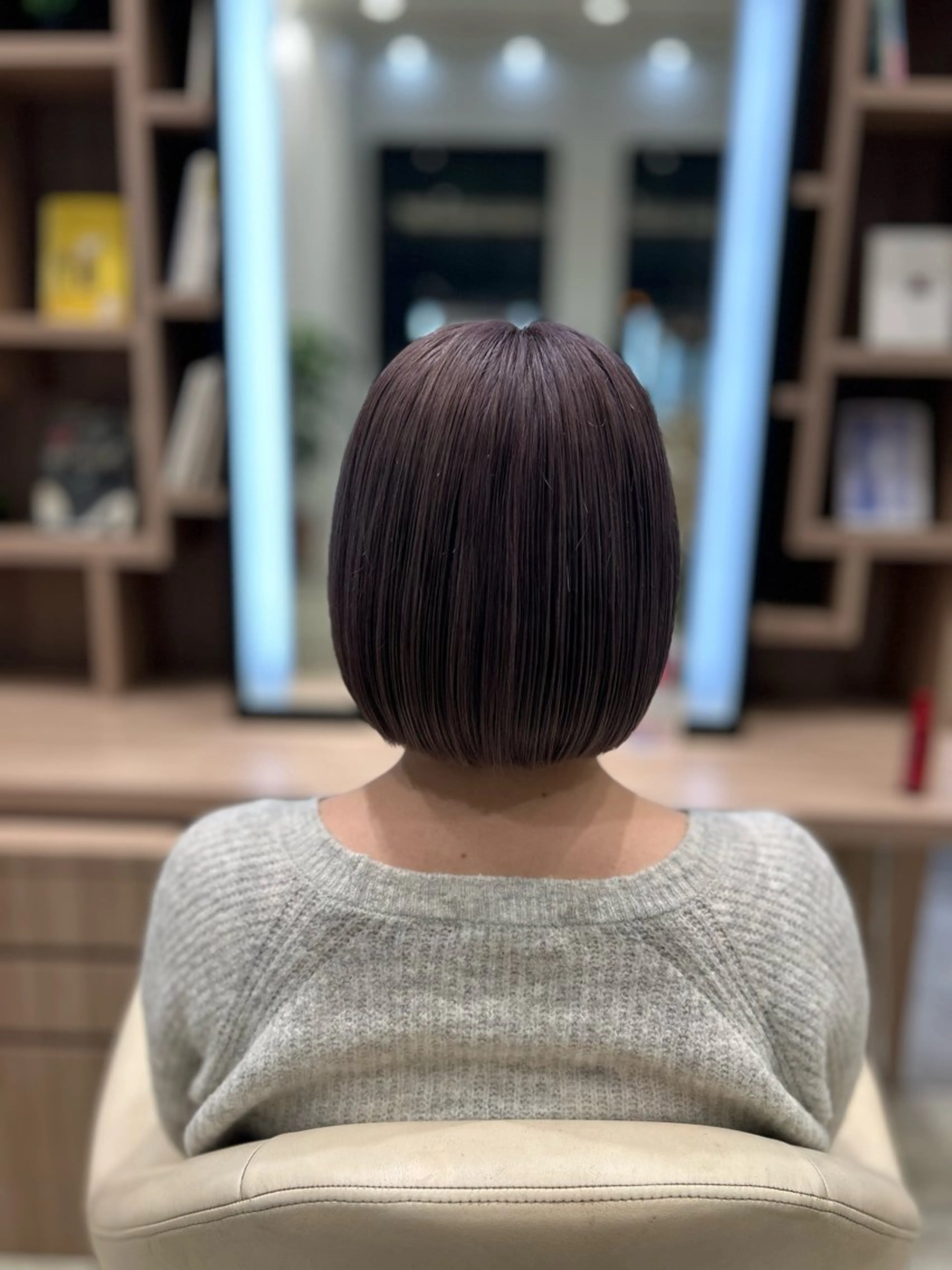 ミディアム カラー ラベンダーカラー ボブ D-boy 健軍店所属・能登 彩穂のヘアスタイル