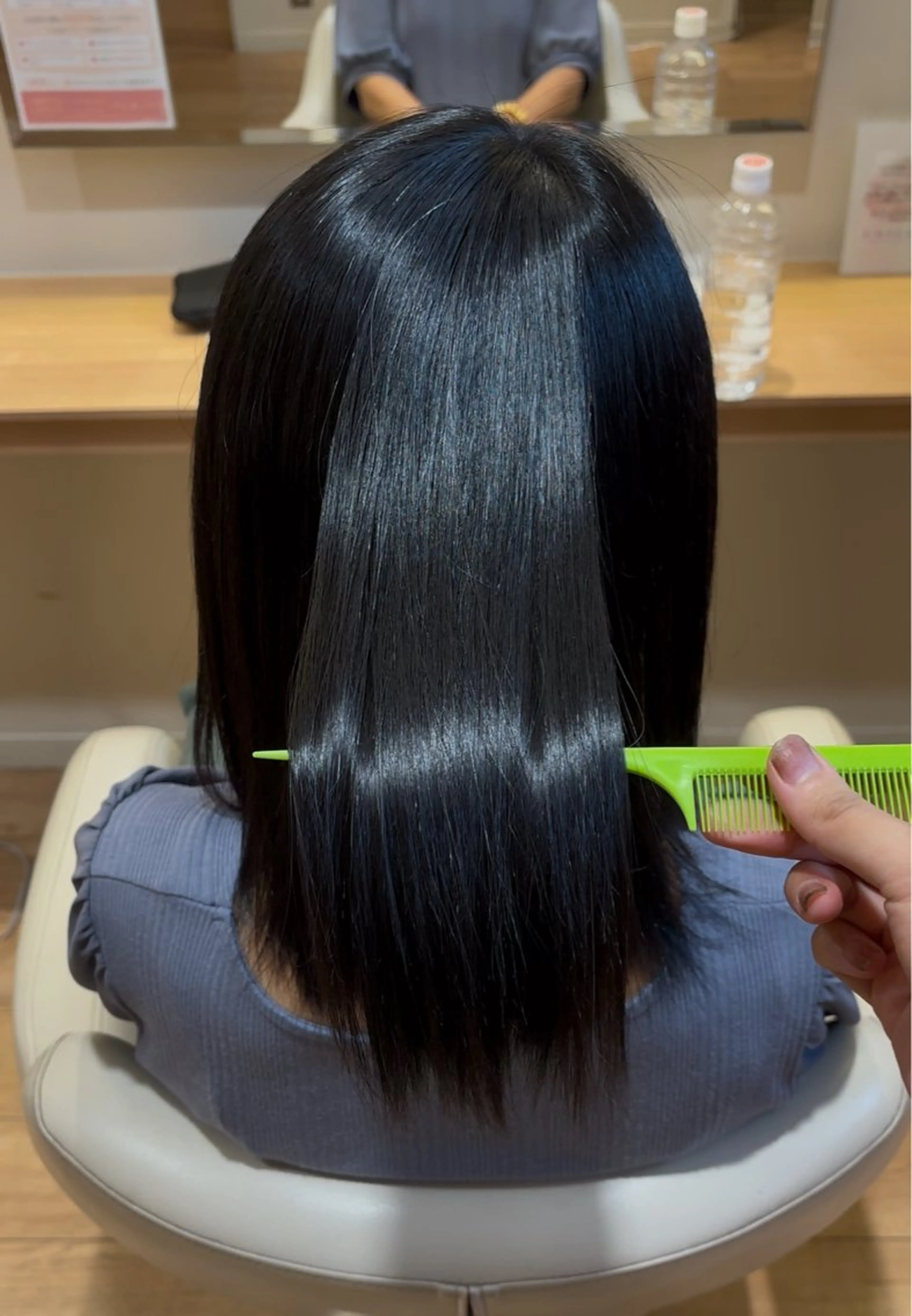 ミディアム 縮毛矯正 CHICCA本八幡 平賀ひなたのヘアスタイル