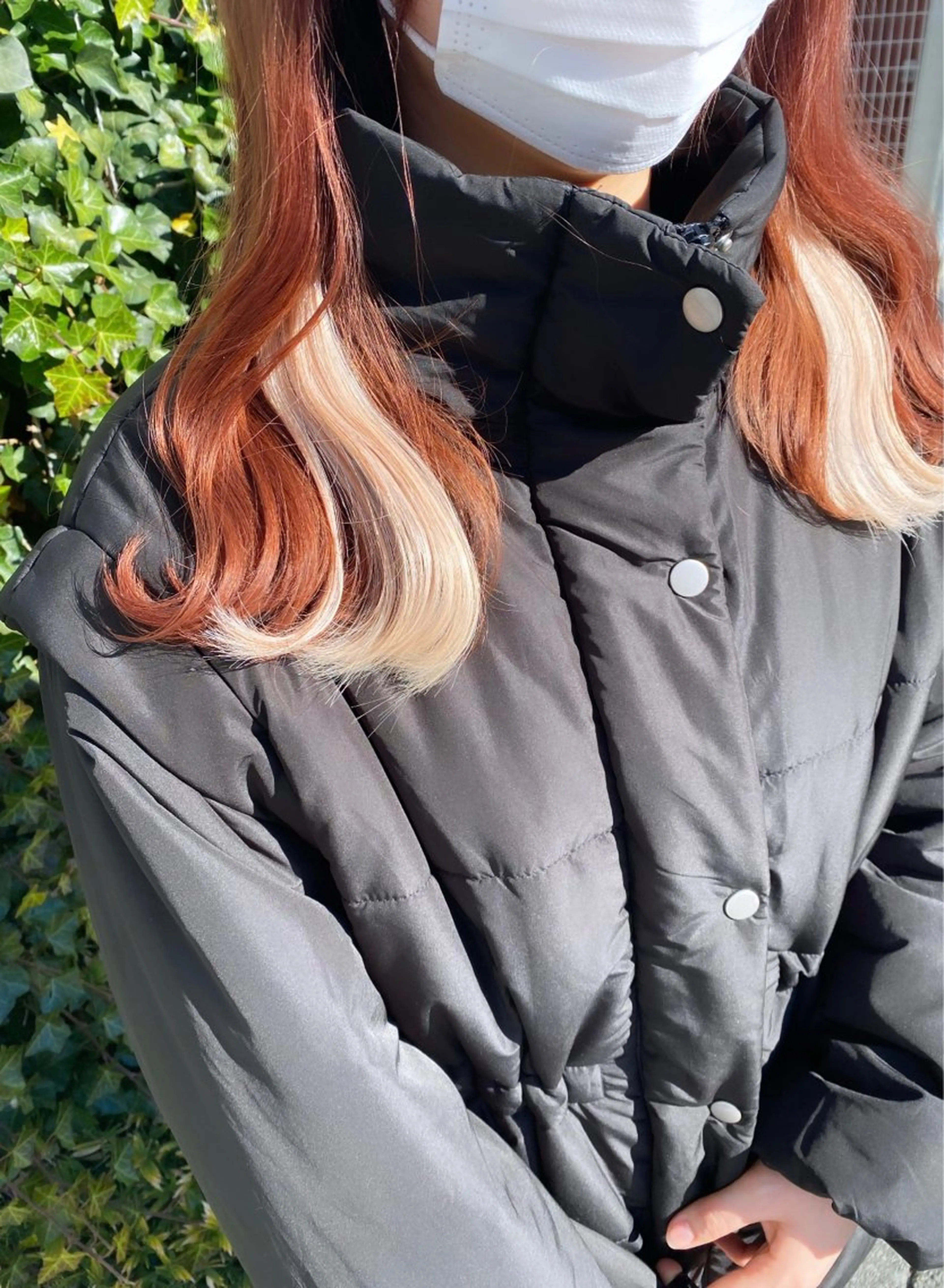 ロング カラー イヤリングカラー エクステ エクステ エクステ／インナー カラー 礒野朱里のヘアスタイル