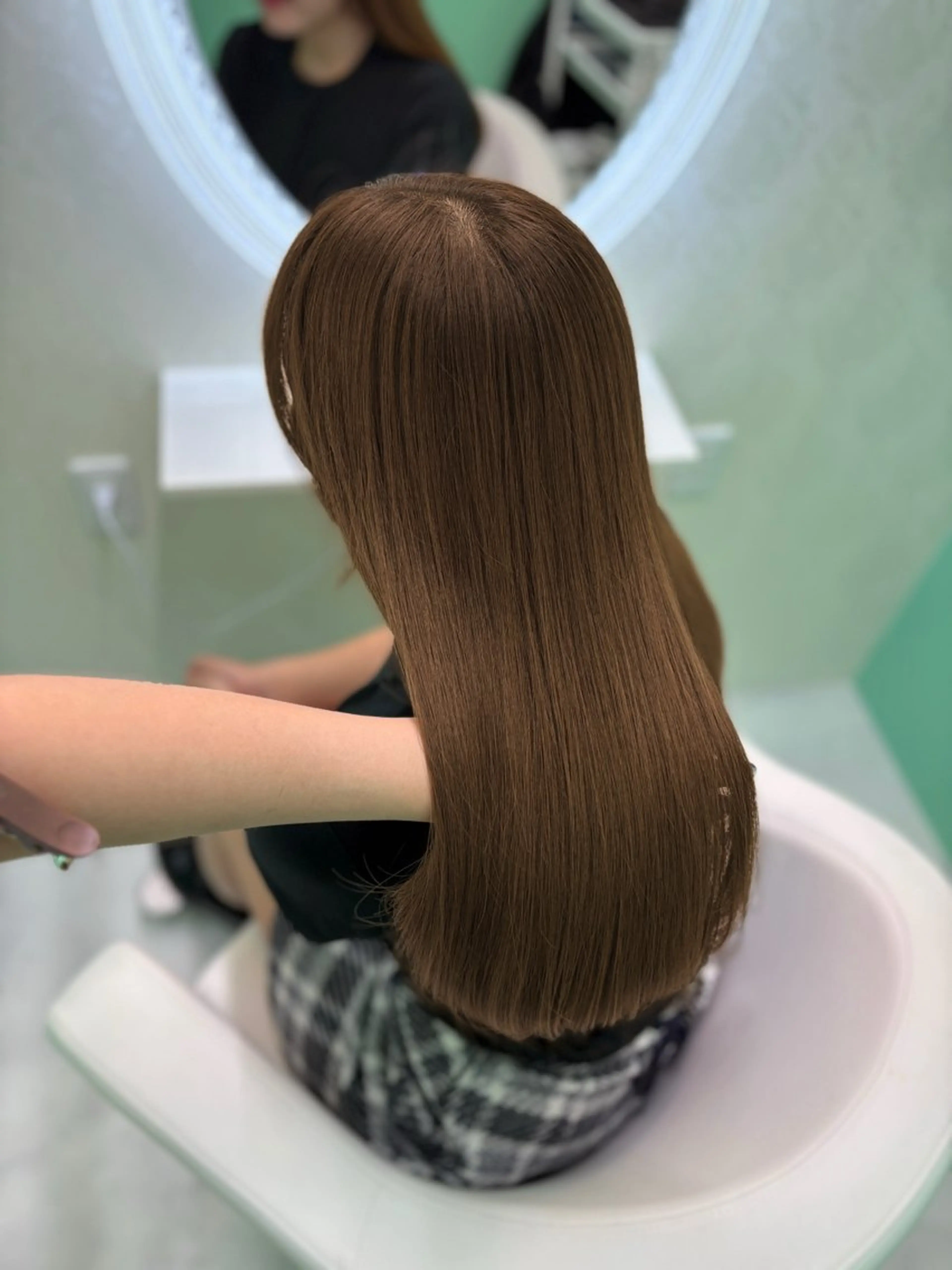 ロング カラー ヘアアレンジ カット ヘアカラー トリートメント Ella所属・nana【艶髪】/ レイヤー/縮毛矯正のヘアスタイル