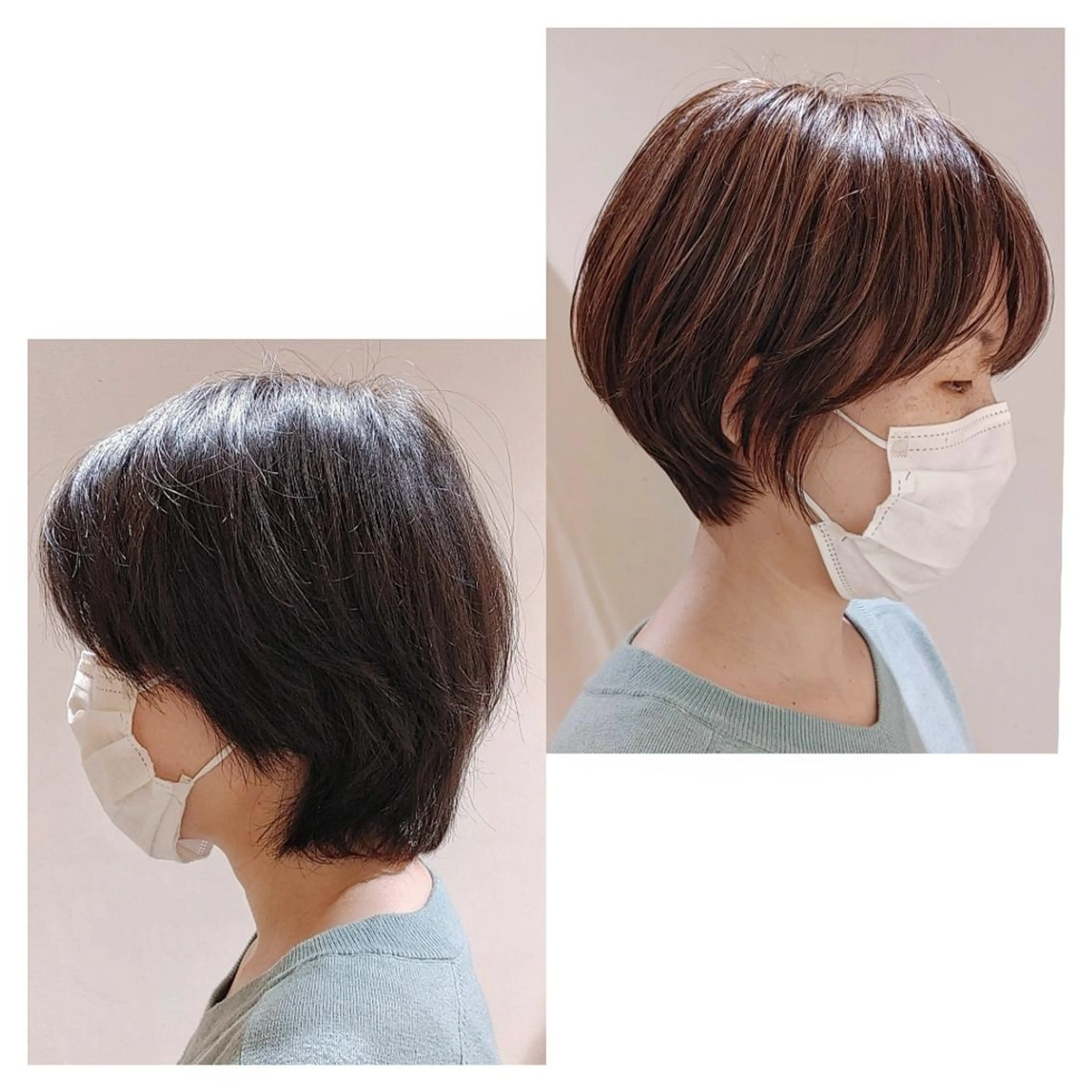 カットカラー　ショートのみの写真