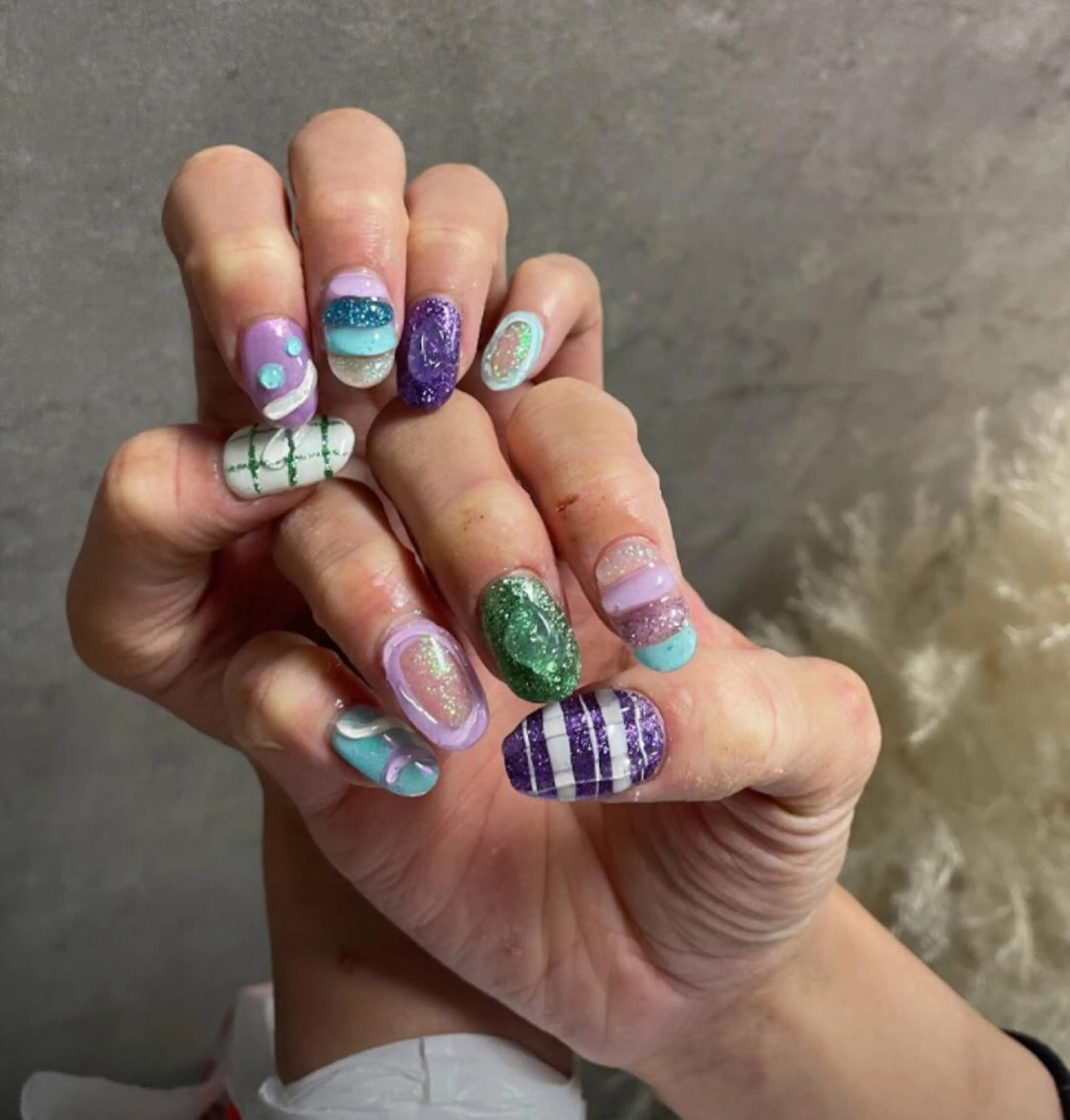 ネイル アートネイル クリアネイル ジェルネイル マグネットネイル ニュアンスネイル nailstudio eviz新宿店のネイルデザイン