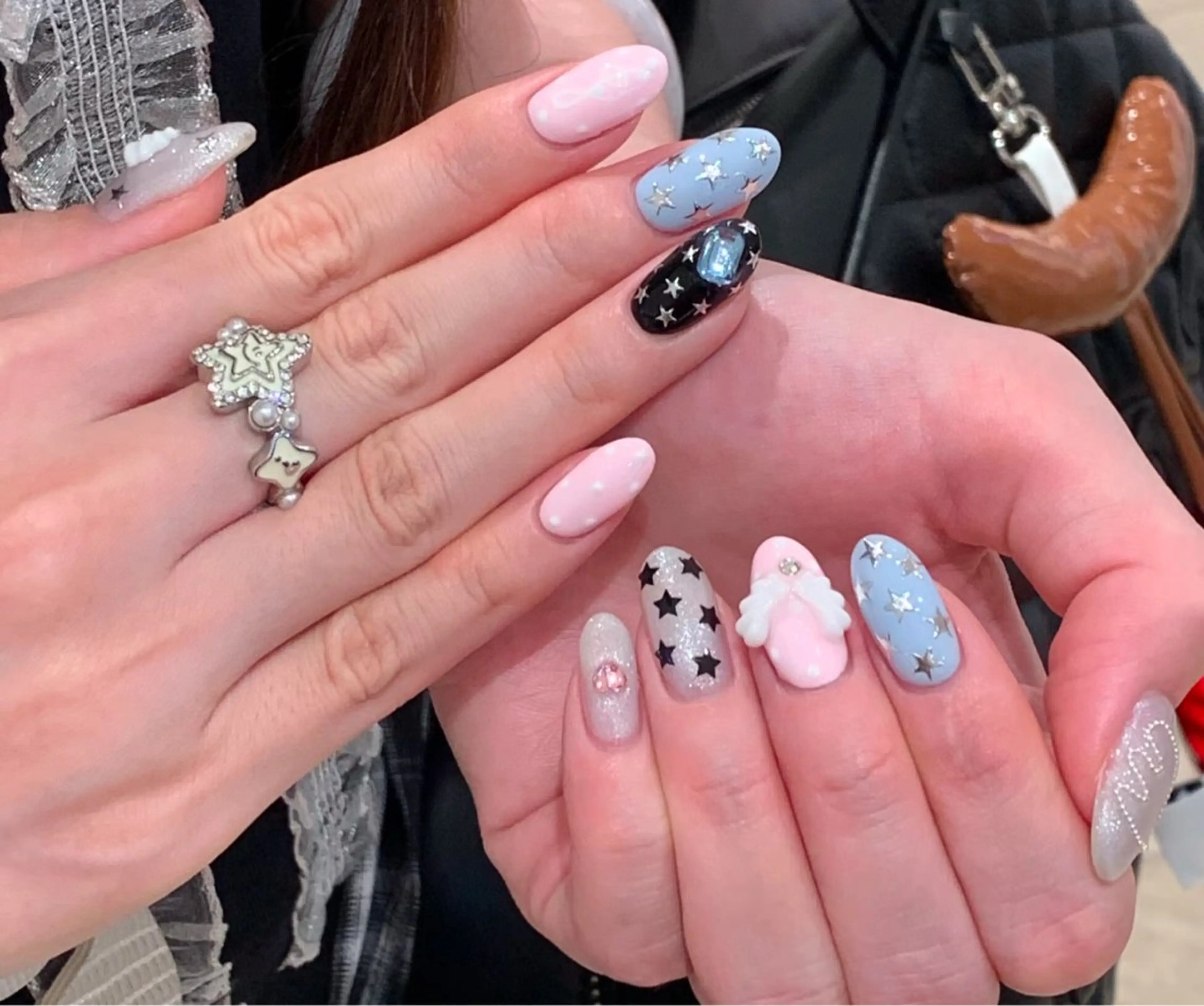 ネイル アートネイル オーロラネイル チークネイル フレンチネイル ガラスフレンチ ハンドネイル 🎀🎀YooLi Nail Salonのネイルデザイン
